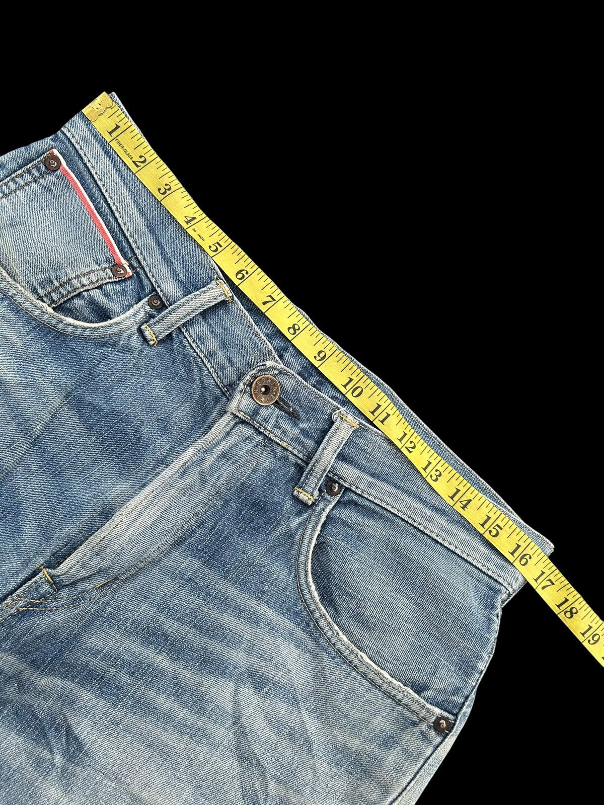 Japanese Brand × Kapital × Vintage Edwin Selvedge Buckle Back Distressed Denim Jeans Size US 33 - 12 Thumbnail