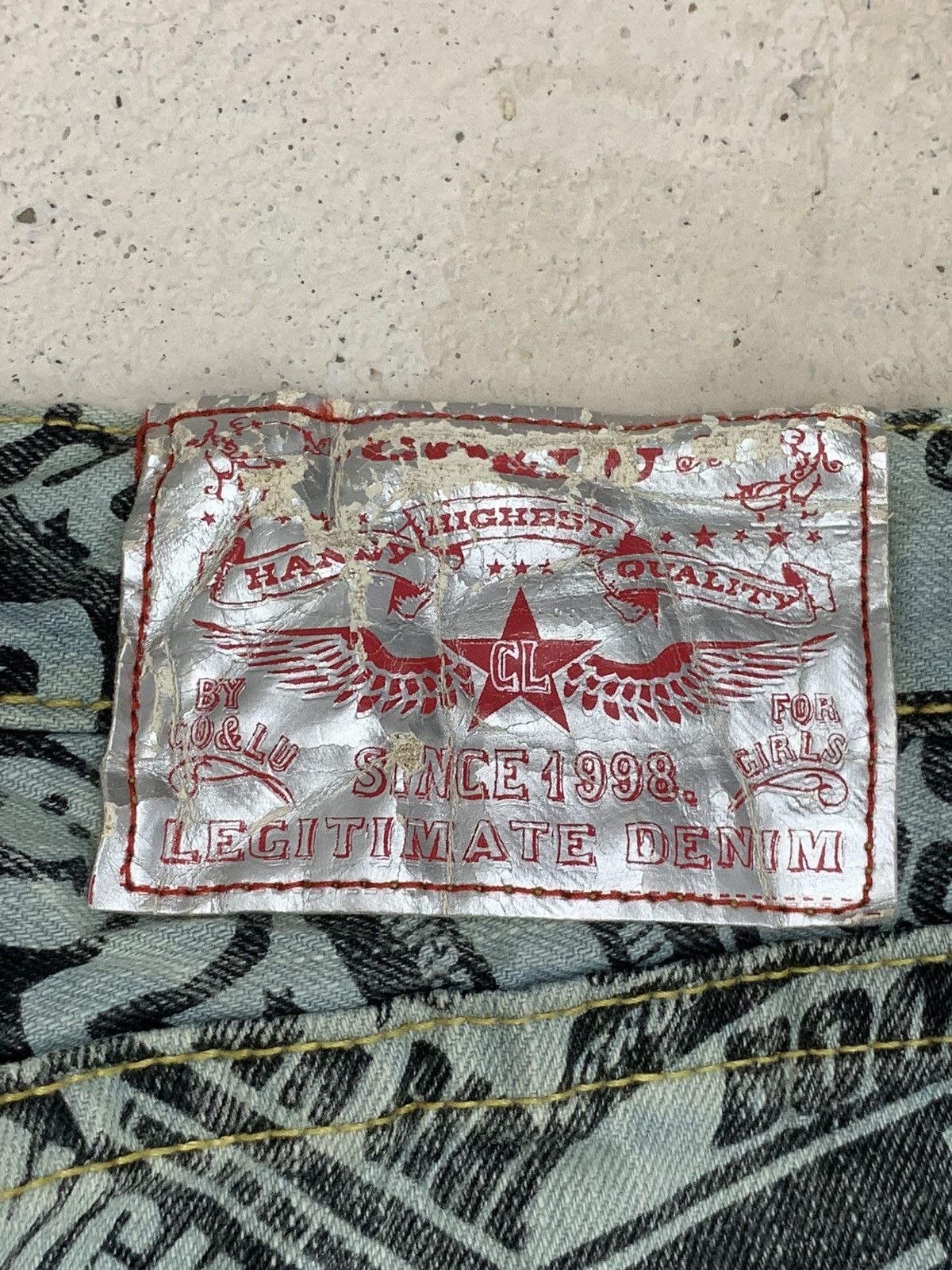 Hysteric Glamour Co Lu Overprint Denim Japanese Hysteric Glamour Style Size US 29 - 10 Thumbnail