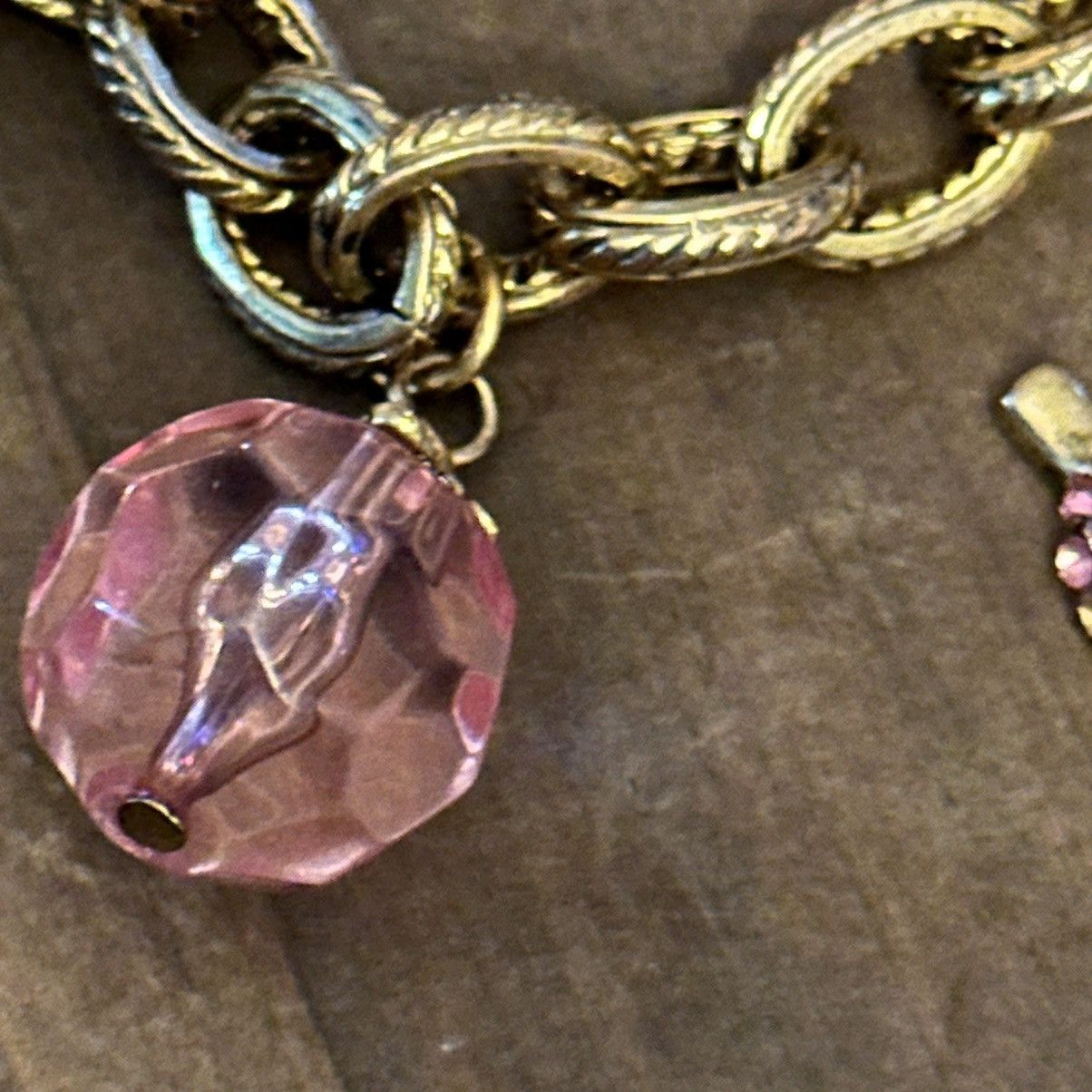 Other Gold and pink charm bracelet Size ONE SIZE - 6 Thumbnail