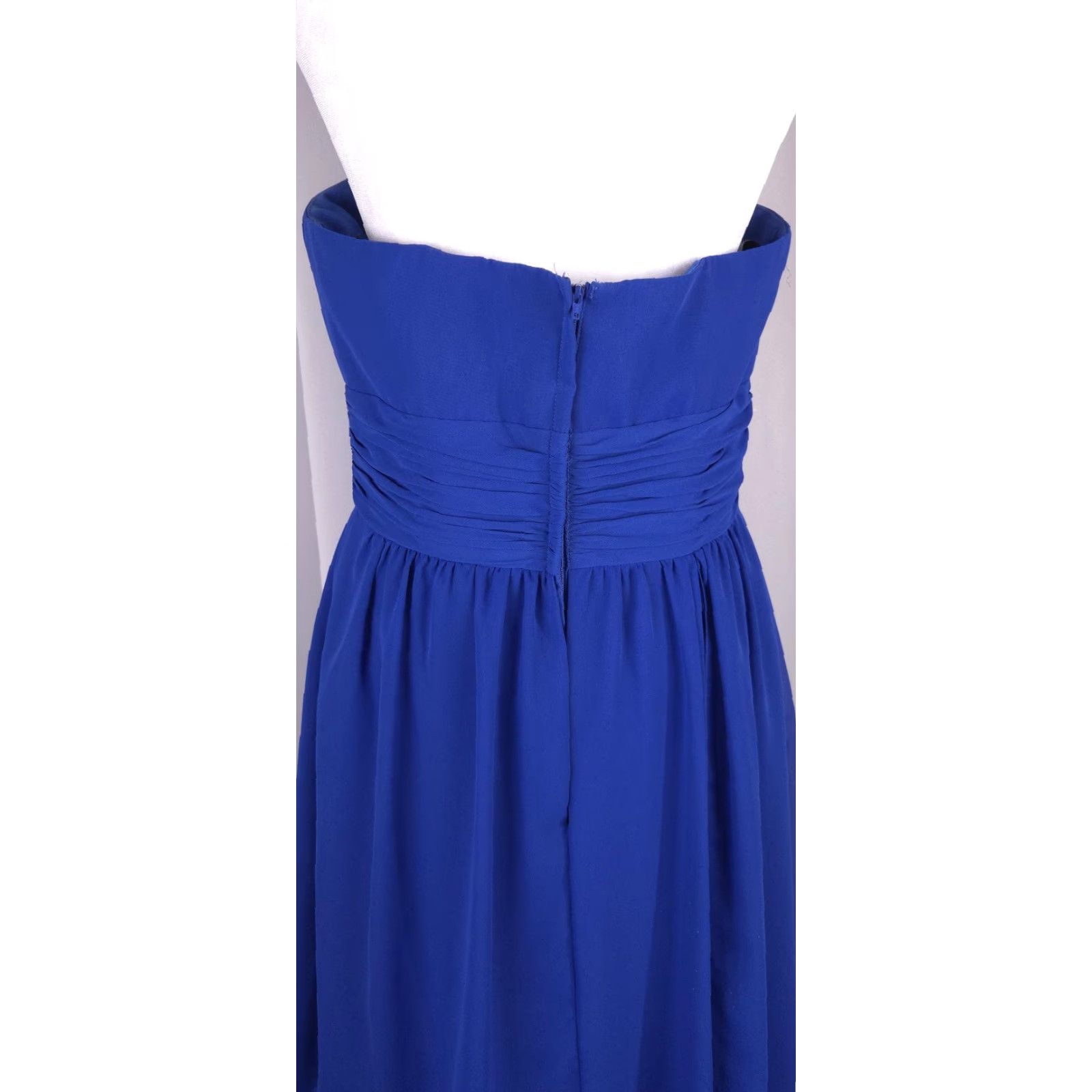 light grey purple bridesmaid dresses Wisteria Ruched Empire Halter Floor Length Chiffon Bridesmaid Gown