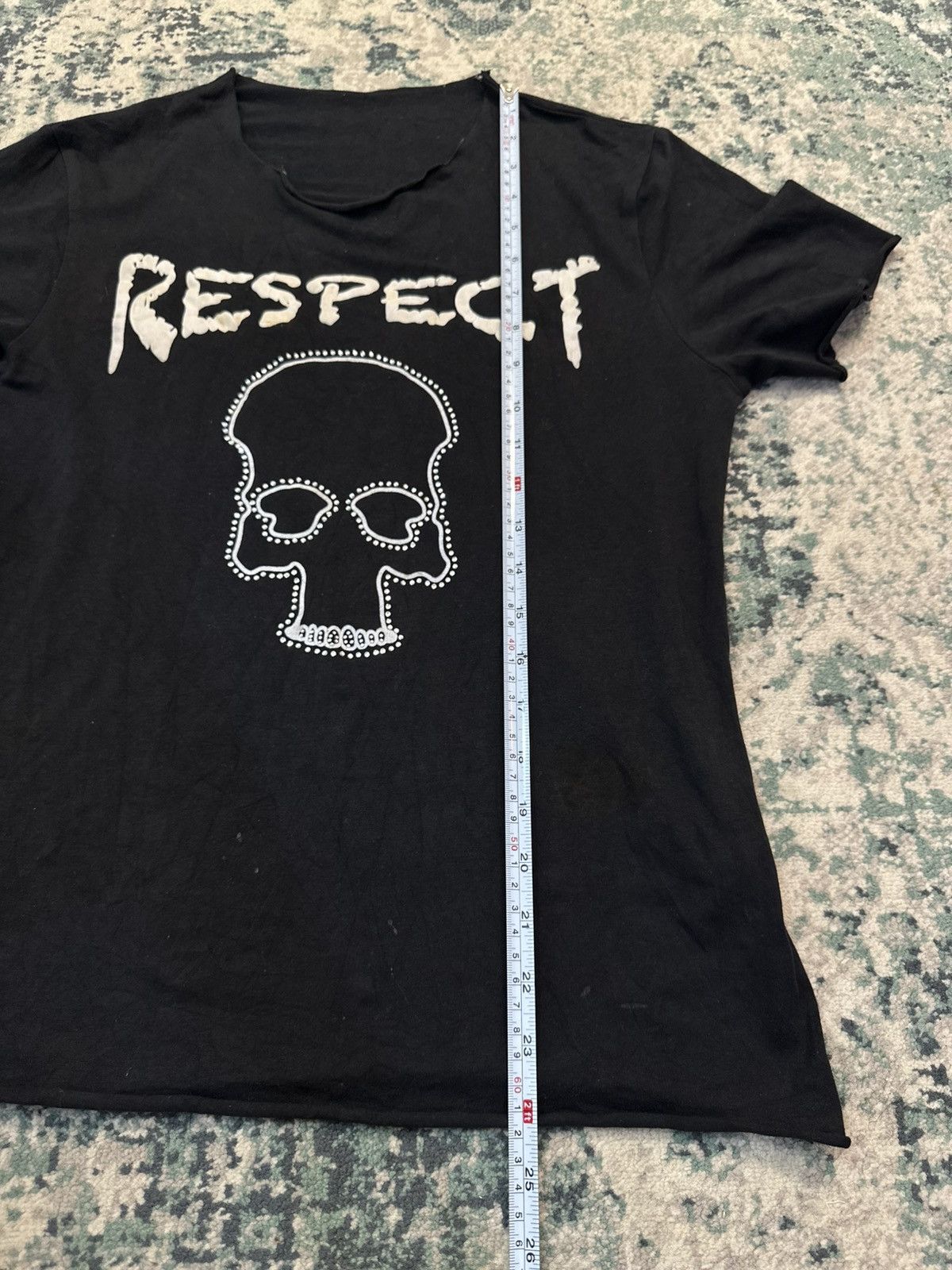 Lucien Pellat-Finet Lucien Pellat-Finet “Respect” Skull T-Shirt Size US S / EU 44-46 / 1 - 8 Thumbnail