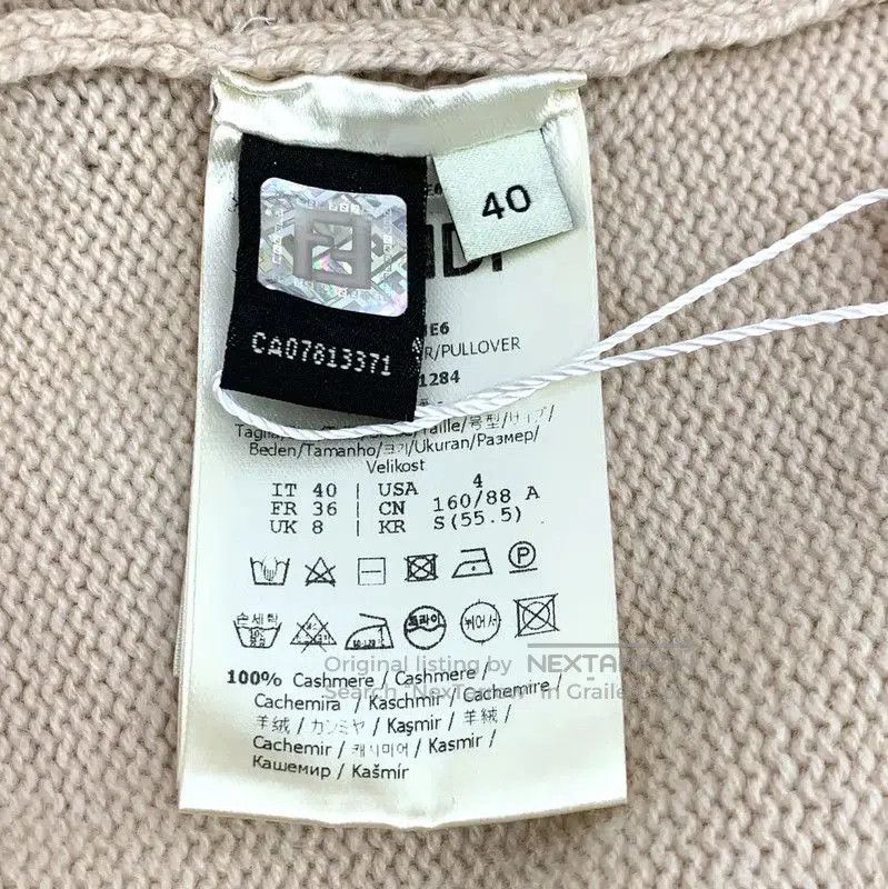 Fendi Fendi Beige Cashmere Knit Sweater . Size M / US 6-8 / IT 42-44 - 7 Thumbnail