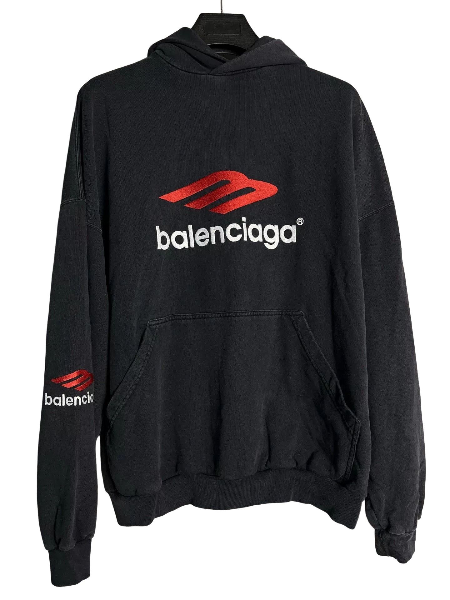 Balenciaga Balenciaga Graphic Logo Hoodie Size 2 Size US M / EU 48-50 / 2 - 1 Thumbnail
