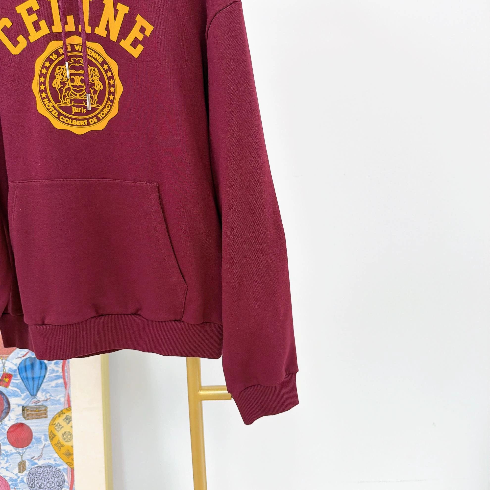 Celine Celine Red Hoodie M new with tags 4367 Size M / US 6-8 / IT 42-44 - 4 Thumbnail