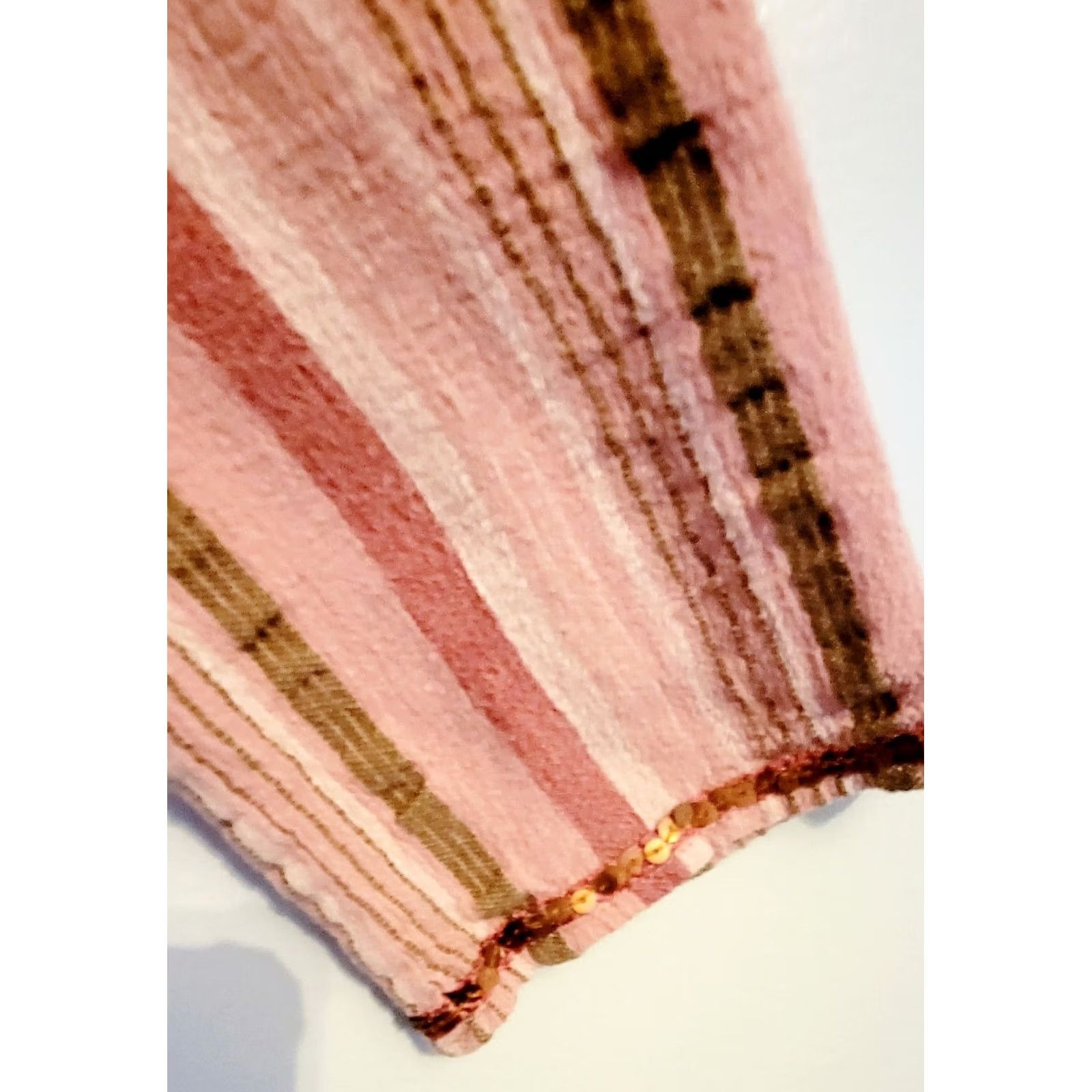 Vintage VINTAGE Venezia Blouse Shirt Plus 1X Womens Pink Rose Stripe Emb Sequined Boho Hippie Top Size XXL / US 16-18 / IT 52-54 - 3 Thumbnail