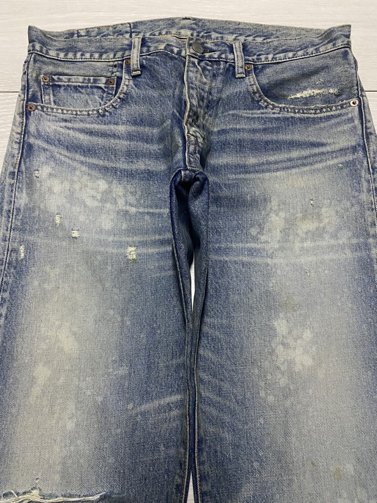 Japanese Brand Vintage Japanese Rna Bleach Distressed Loose Jeans Size US 32 / EU 48 - 3 Thumbnail