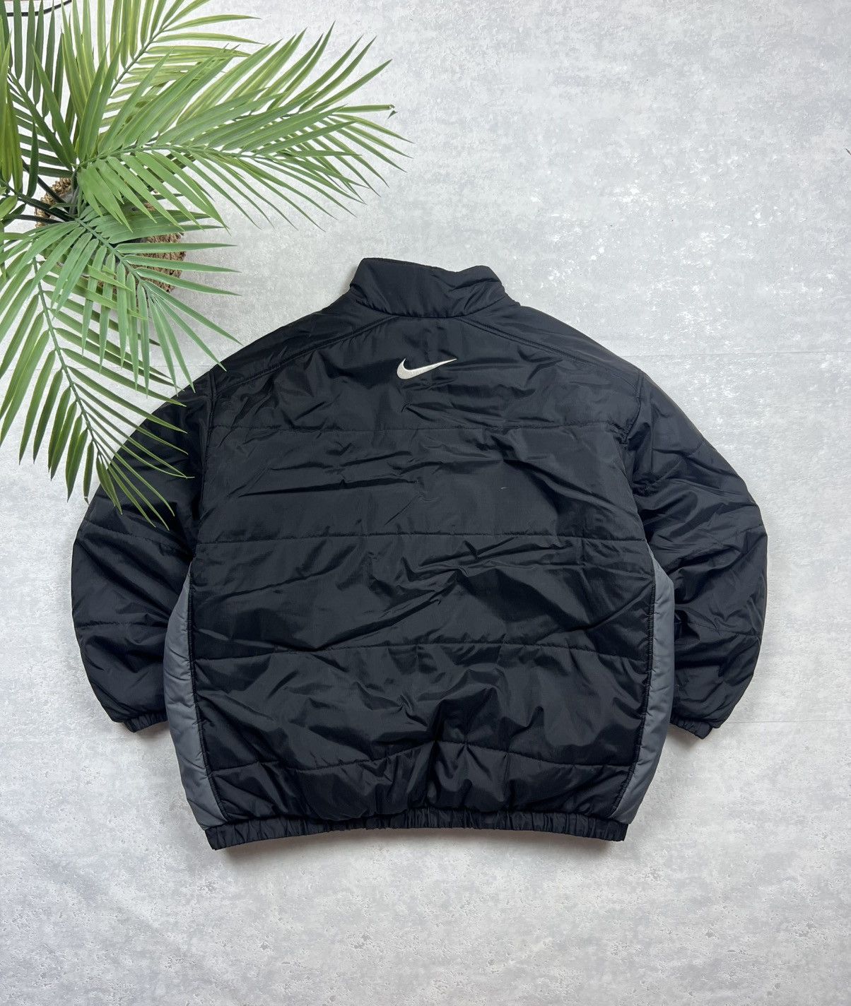 Nike 90s Nike Double Swoosh Vintage Drill Oversized Puffer Jacket Size US XL / EU 56 / 4 - 2 Thumbnail