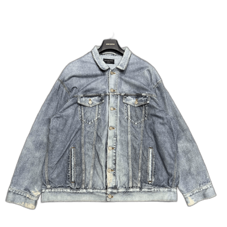 Balenciaga Vintage Distressed Denim Jacket-yf