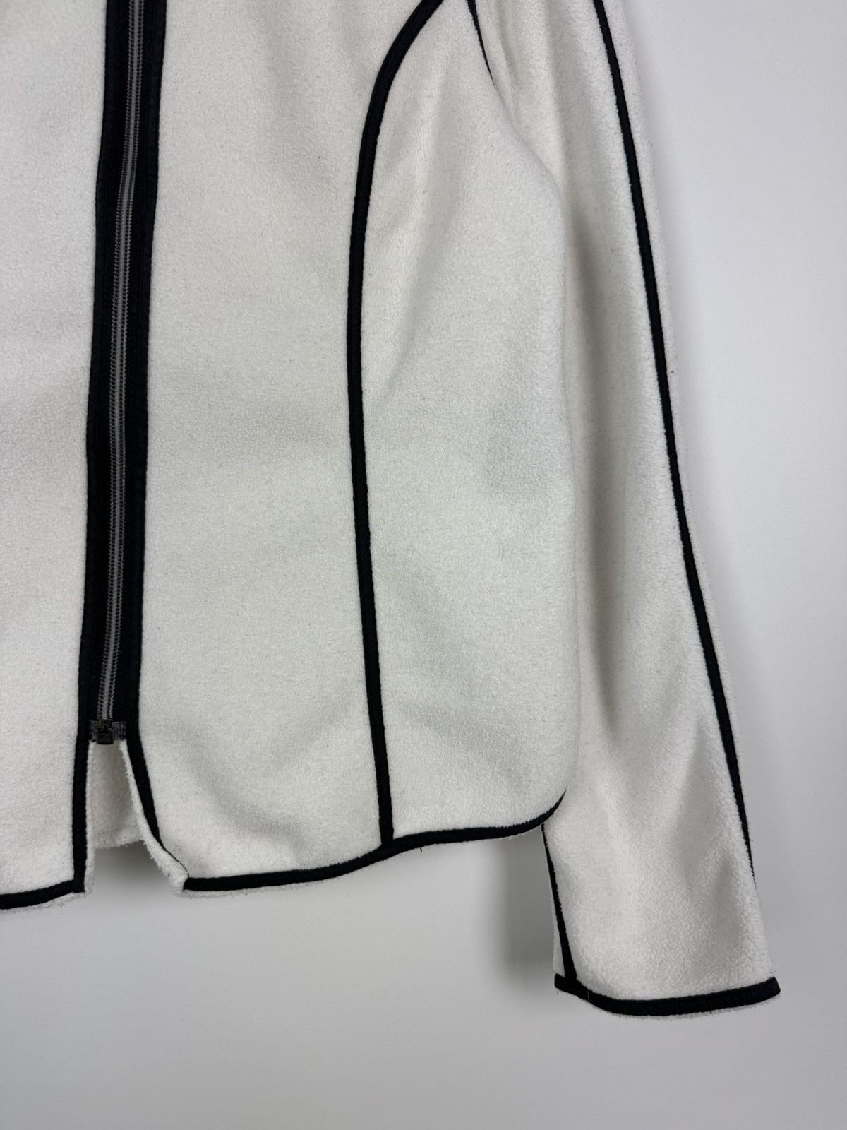 Frauenschuh Frauenschuh White Full Zip Fleece Pullover Size M / US 6-8 / IT 42-44 - 6 Thumbnail