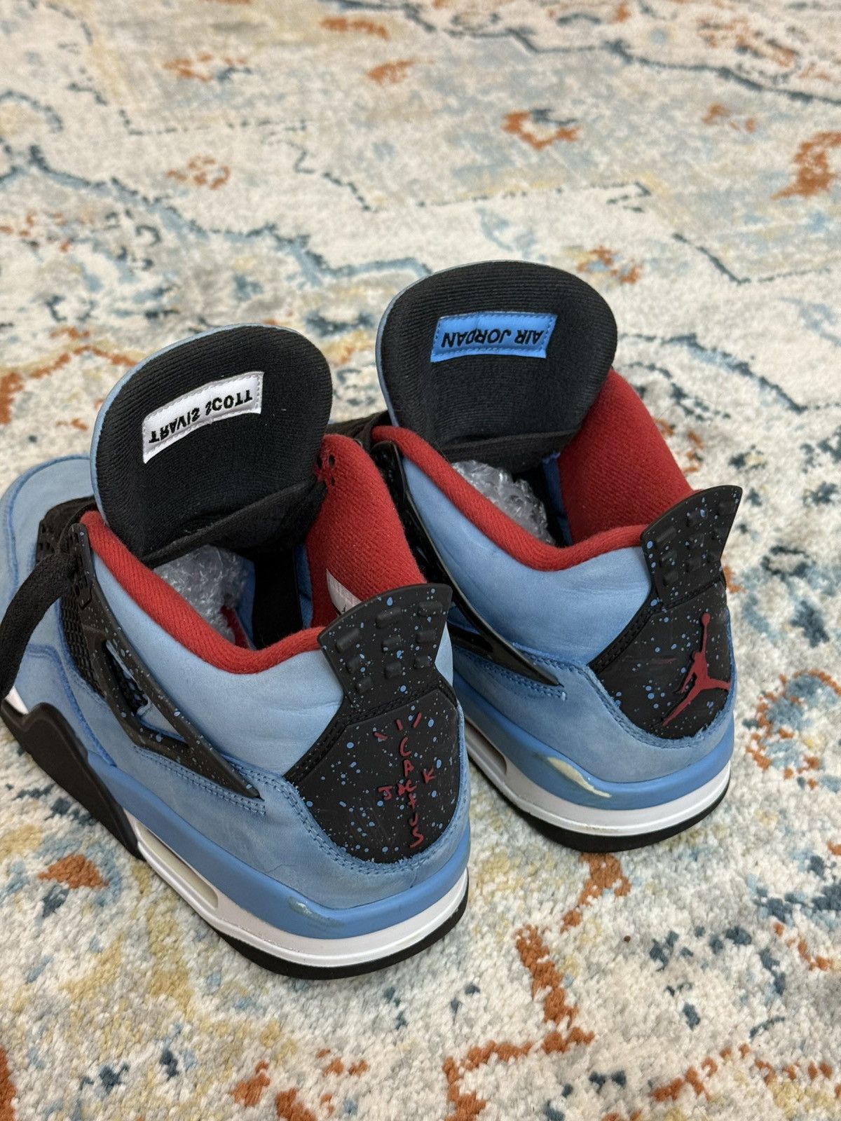 Jordan Brand × Travis Scott Travis Scott x Air Jordan 4 Blue Trainers HiTop high shoes Size US 8 / EU 41 - 9 Thumbnail