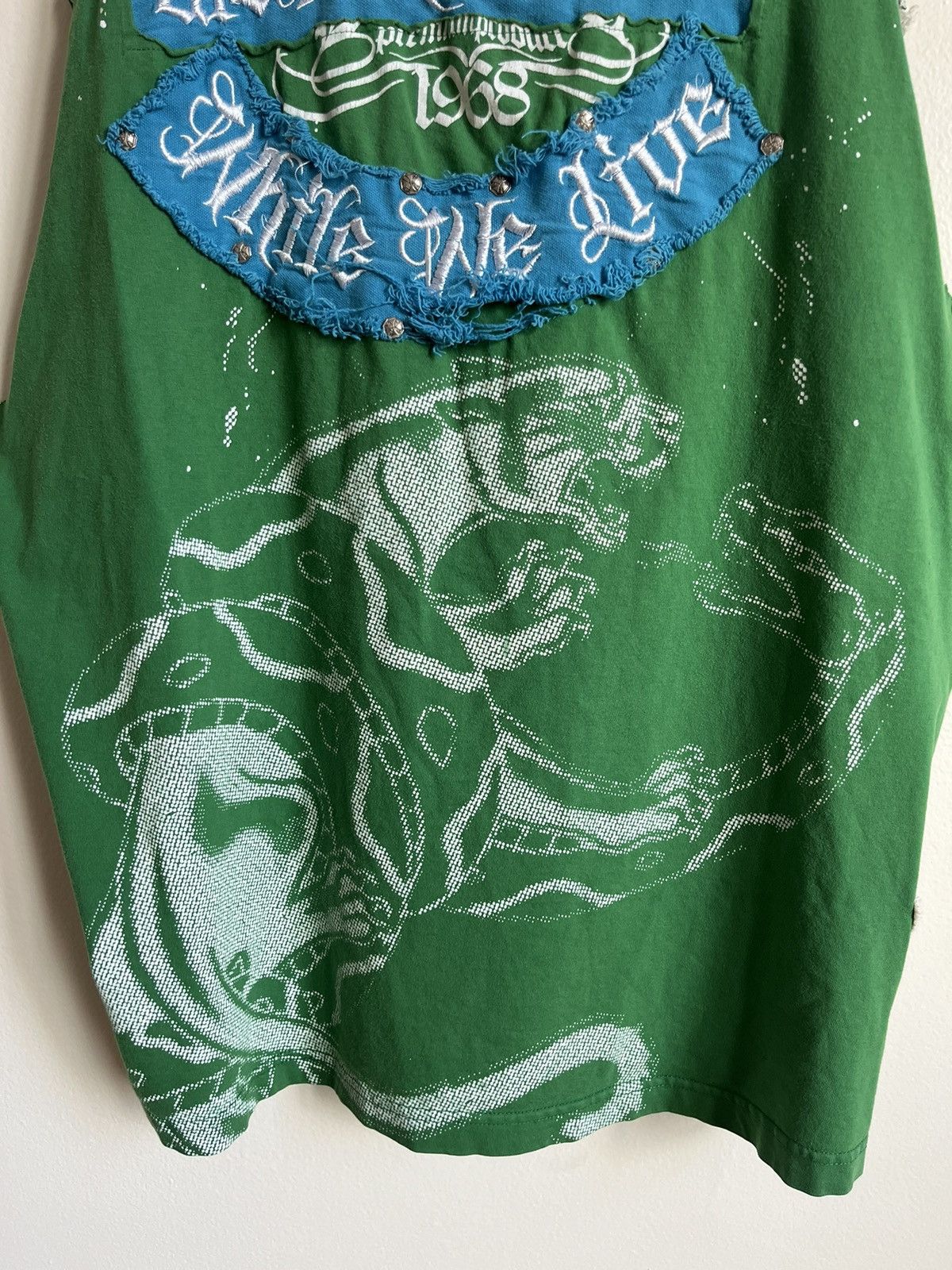 Affliction Crazy Vintage Affliction Style Tattoo Thrashed Tank Top Size US XL / EU 56 / 4 - 16 Thumbnail