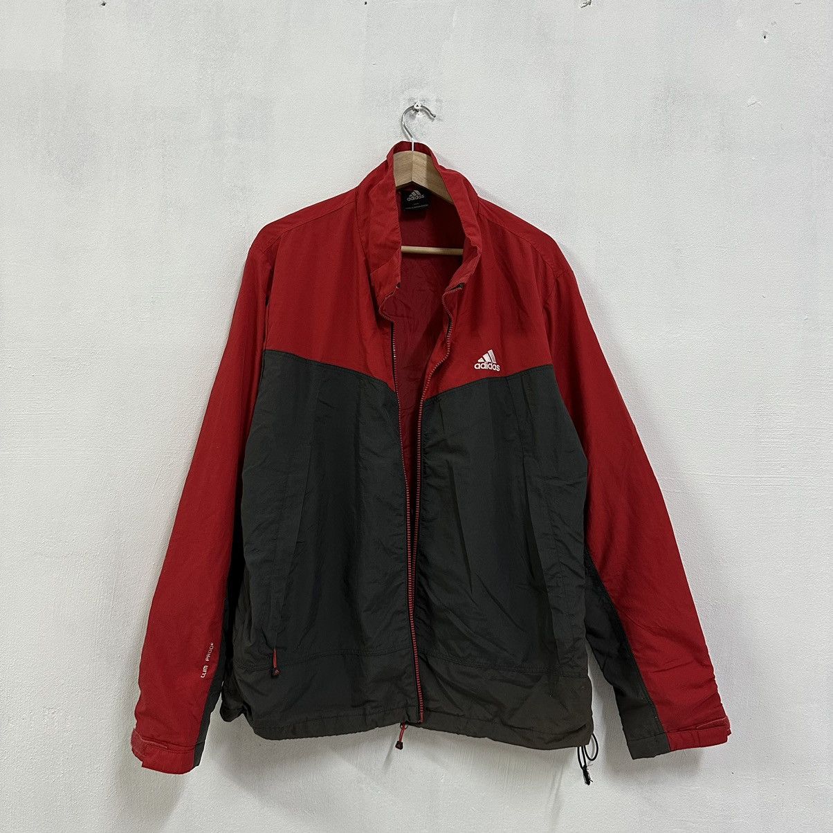 Adidas Vintage Adidas Sweater Raincoat Waterproof With Hoodies Size US L / EU 52-54 / 3 - 1 Thumbnail