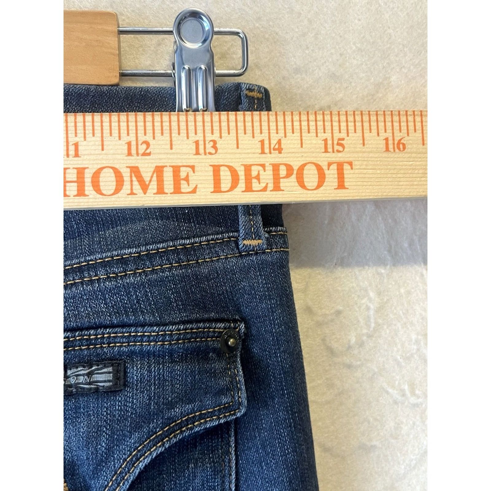 Hudson Hudson Women's Jeans Size 27 Low Rise Dark Denim Size 27" / US 4 / IT 40 - 3 Thumbnail
