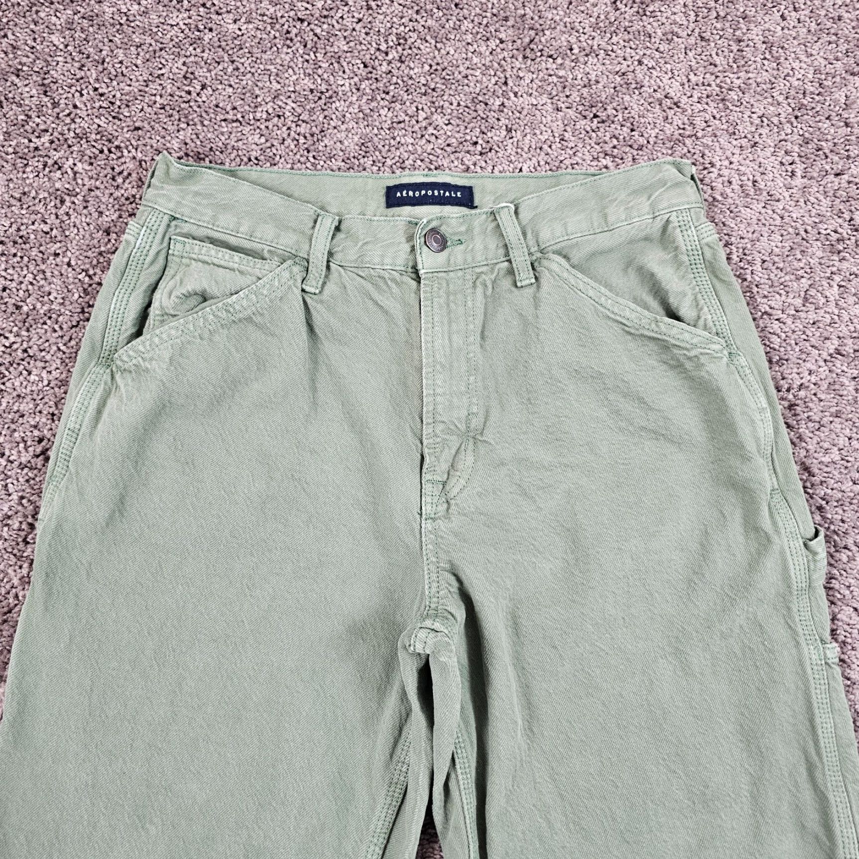 Vintage VINTAGE Aéropostale Jeans Mens 29x29 Light Wash Straight Denim 90s Casual Mens Size US 29 - 3 Thumbnail