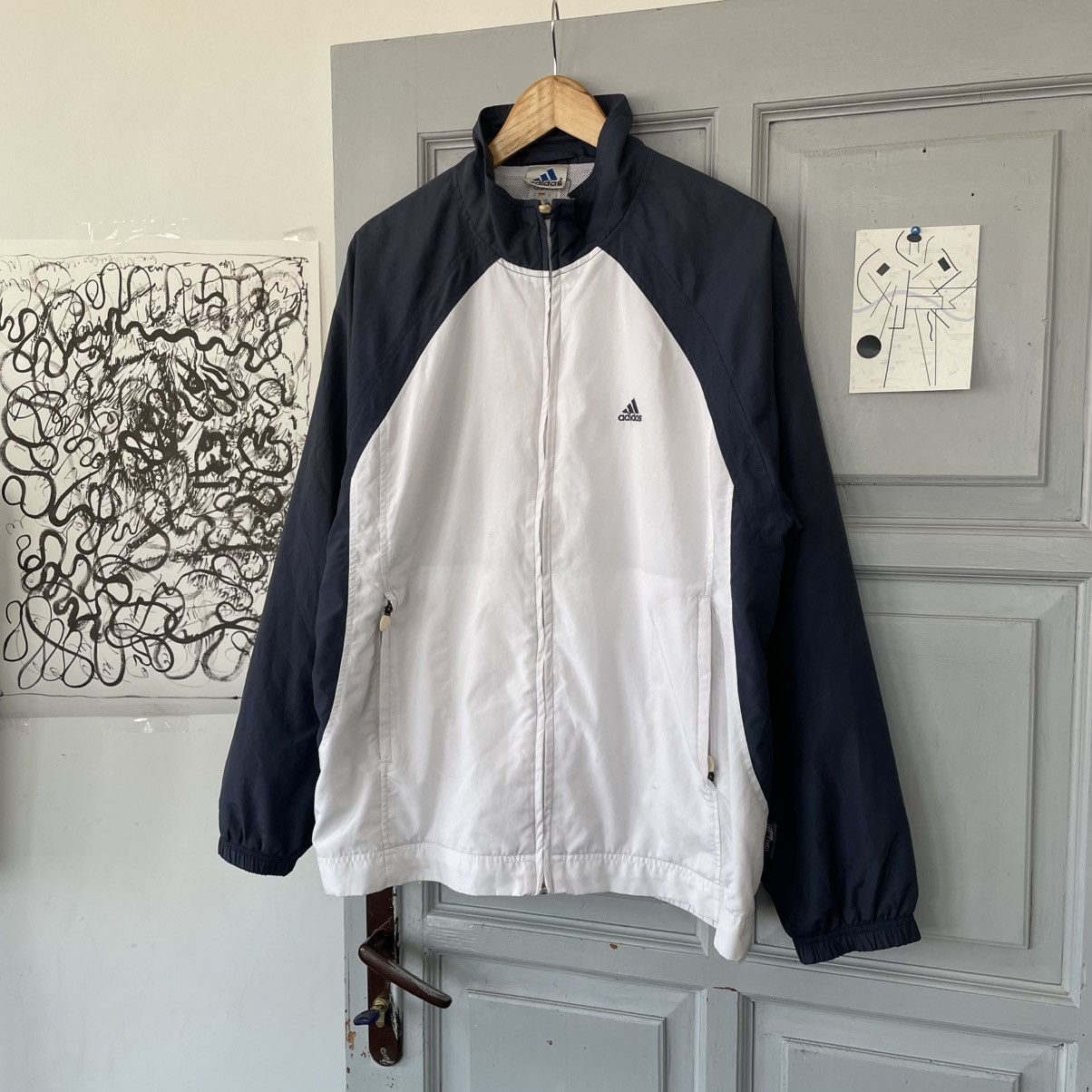 Adidas × Vintage Vintage 00’s Adidas Tracksuit Jacket Y2k style size M Size US M / EU 48-50 / 2 - 2 Thumbnail