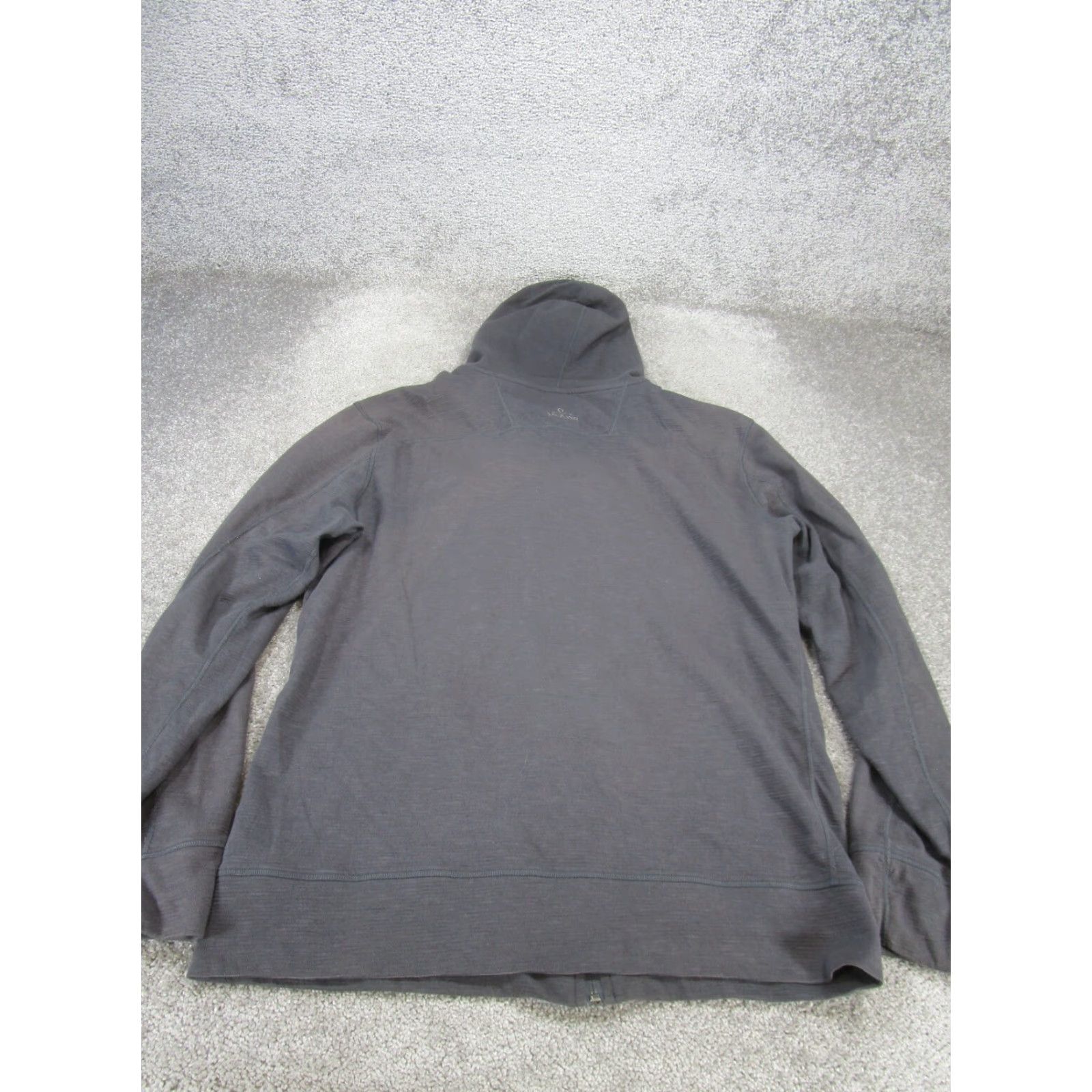 Prana VINTAGE prAna Hoodie Mens Large Full Zip Gray Cotton Blend Fleece Stain Size US L / EU 52-54 / 3 - 4 Thumbnail