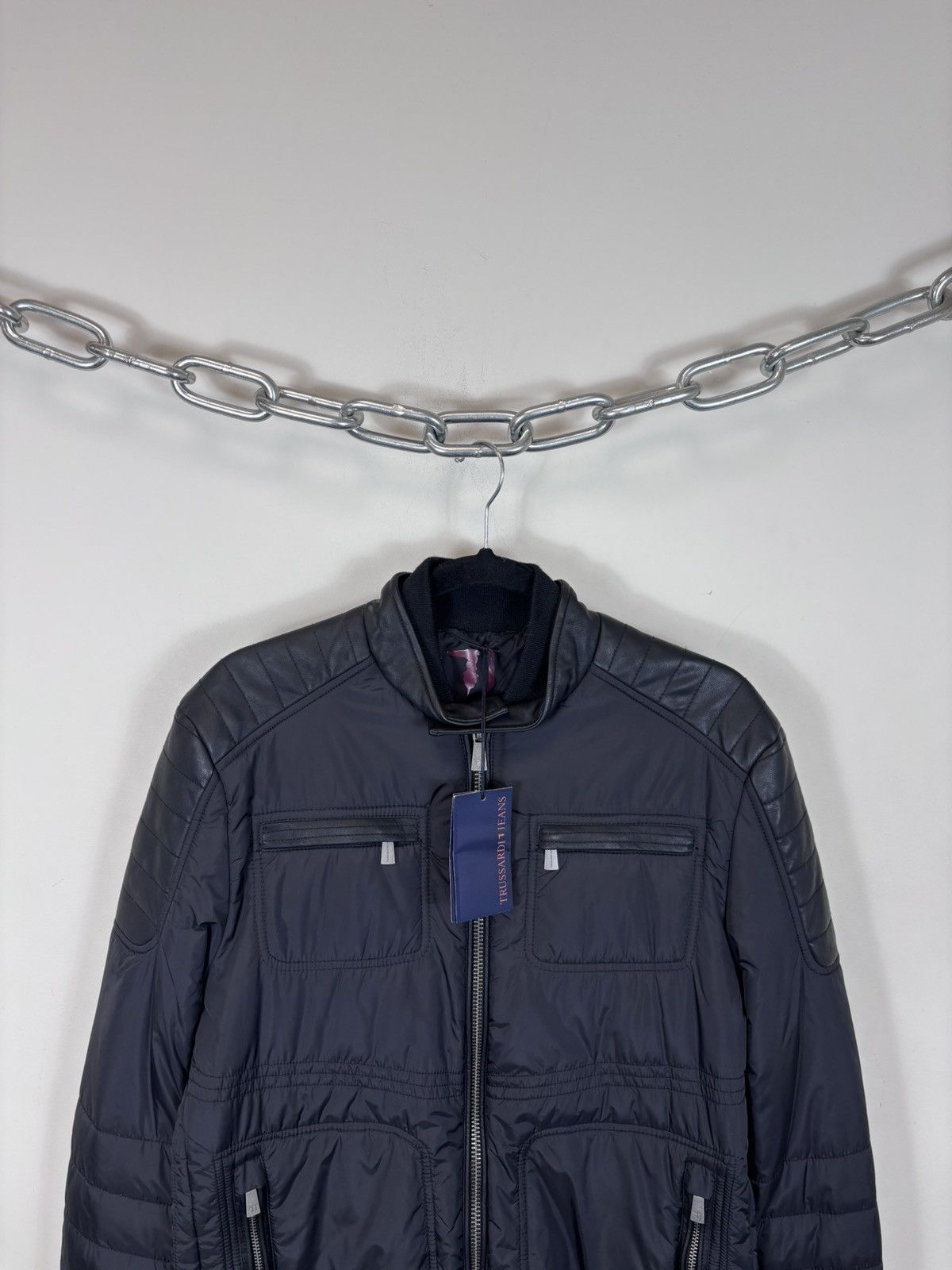 Trussardi Trussardi Jeans NWT Men’s Black Italian Luxury Bomber Jacket Size US M / EU 48-50 / 2 - 4 Thumbnail