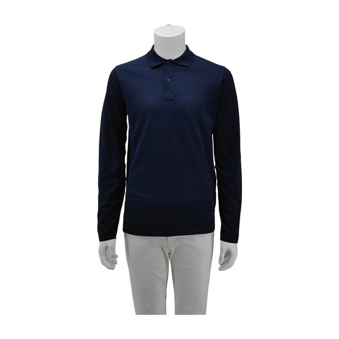 Prada Prada Men's Long Sleeve Polo Shirt Size US M / EU 48-50 / 2 - 1 Thumbnail