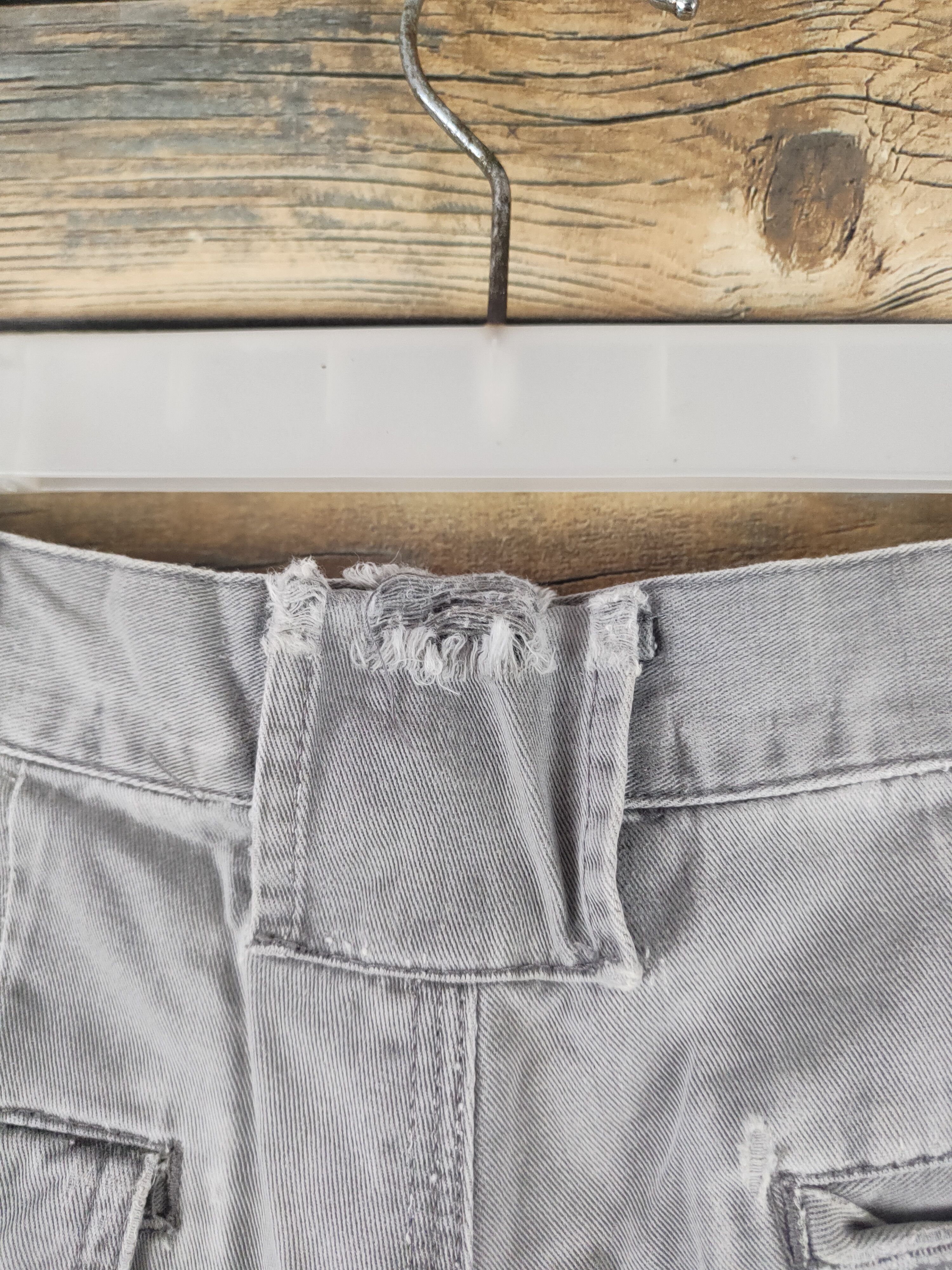 Japanese Brand DL Grancisco Gray Multipocket Cargo Pants #46-258T Size US 27 - 7 Thumbnail
