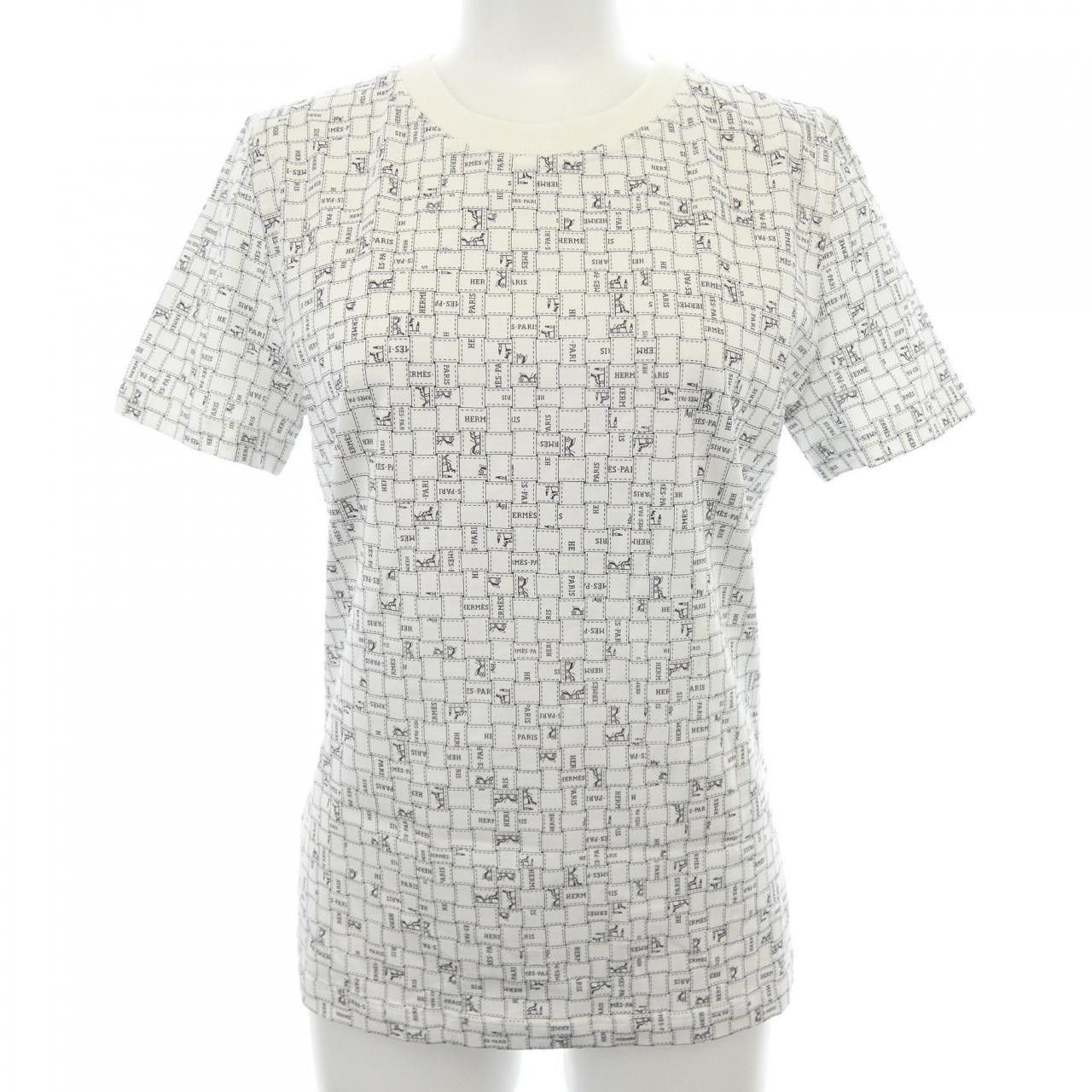 Hermes Hermes Hermes Bolduc Au Carre TShirt Textile T-Shirts DUTY FREE for USA Size ONE SIZE - 1 Thumbnail
