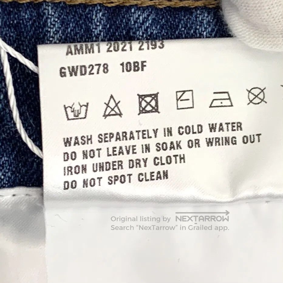 Miu Miu Miu Miu Blue Washed Denim Skirt with Logo Letter Embroider Size 39" - 8 Thumbnail
