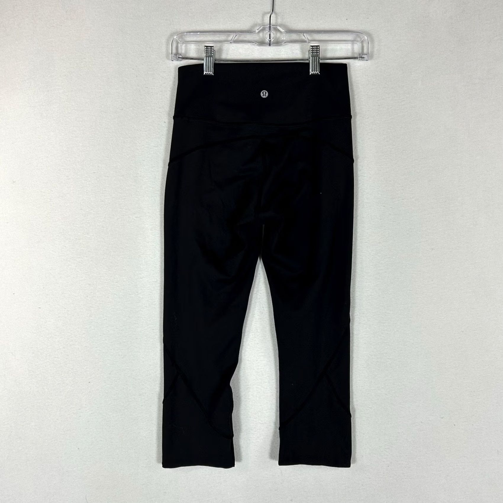 Lululemon Lululemon Capri Leggings Womens 6 Black Activewear Stretch Mid-Rise Pull On Size 28" / US 6 / IT 42 - 6 Thumbnail