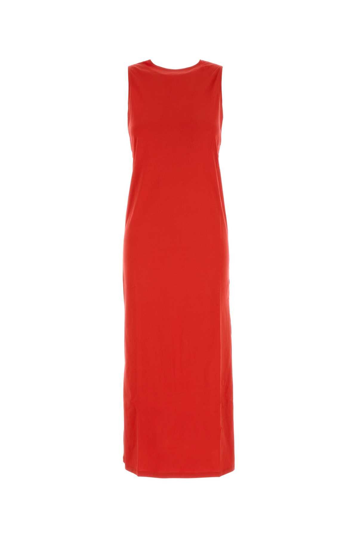 Loulou de Saison Red Cotton Rayna Dress Size S / US 4 / IT 40 - 1 Thumbnail