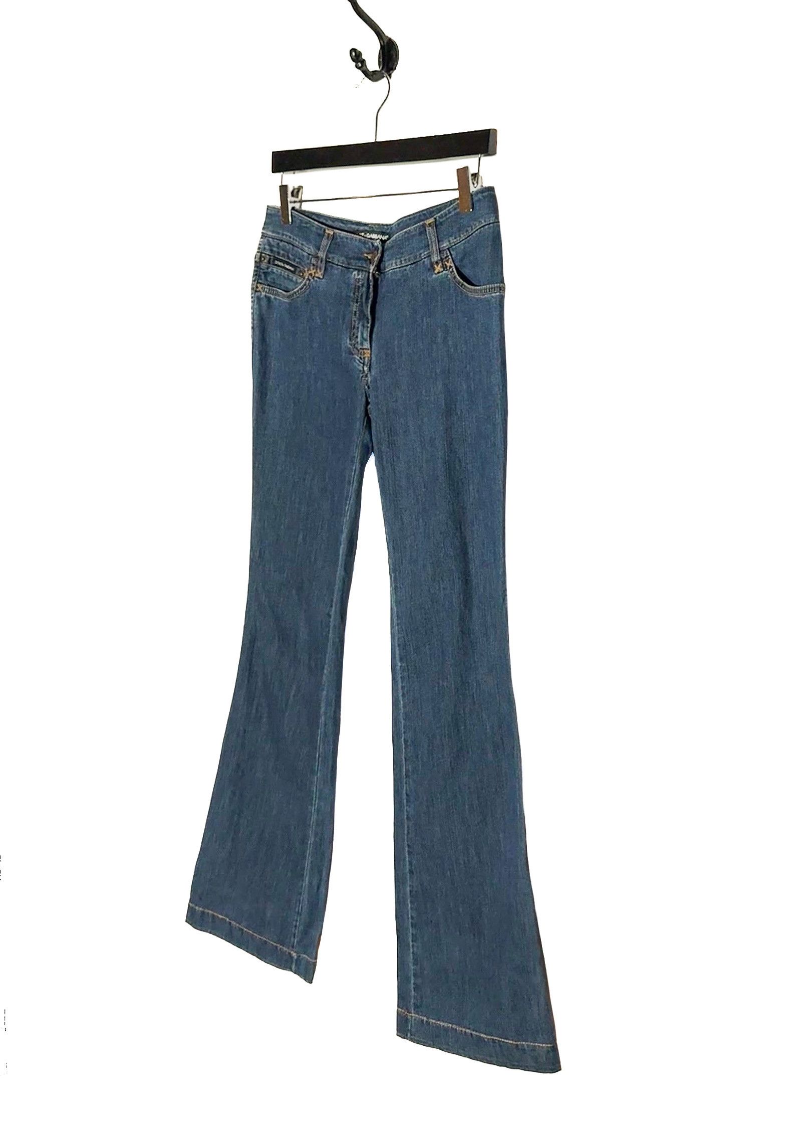 Dolce & Gabbana Dolce & Gabbana Vintage Blue Plaque Jeans Size 26" / US 2 / IT 38 - 2 Thumbnail