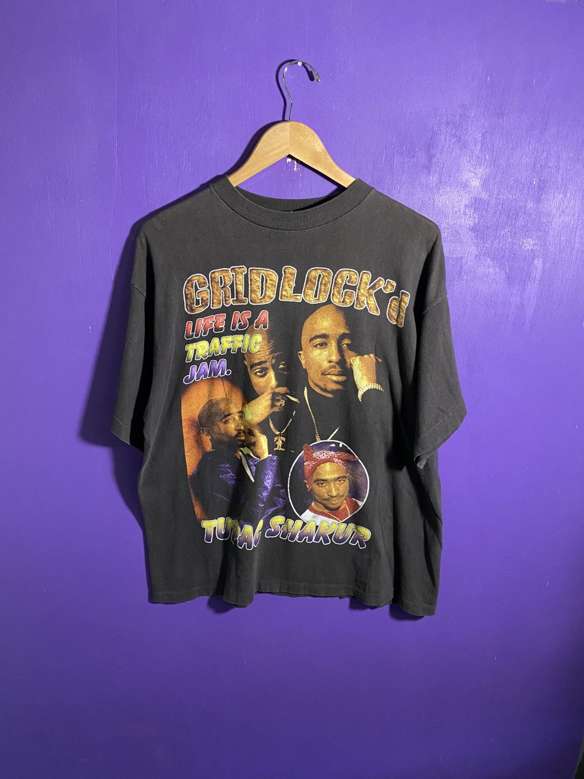 Rap Tees Vintage 90s Tupac shakur gridlock rap tee Size US XL / EU 56 / 4 - 1 Thumbnail