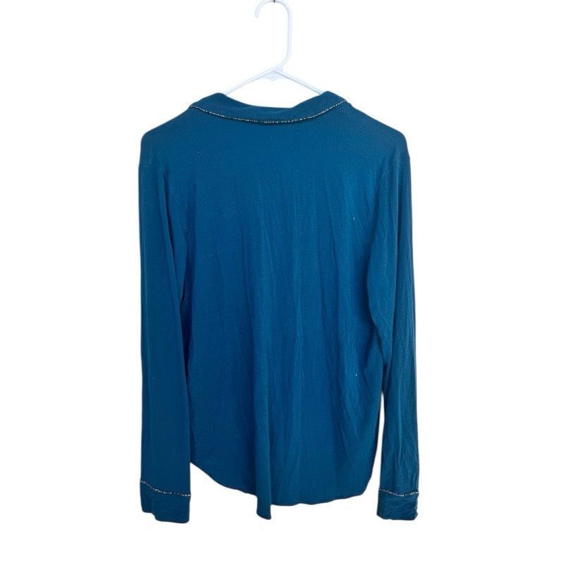 Victoria's Secret Victoria’s Secret Teal Modal Button-Up Pajama Top S Size S / US 4 / IT 40 - 4 Thumbnail
