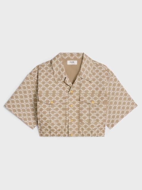 Celine cropped shirt in technical cotton Size M / US 6-8 / IT 42-44 - 1 Thumbnail