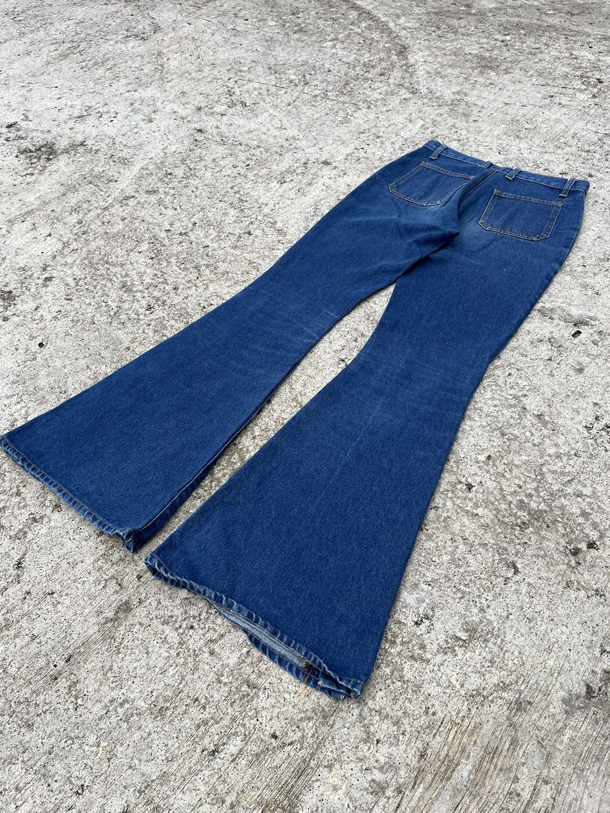 Le Grande Bleu (L.G.B.) Fiftyhs FTS Flare Jeans Boot Cut Denim Button Up Ankle Size 27" / US 4 / IT 40 - 6 Thumbnail