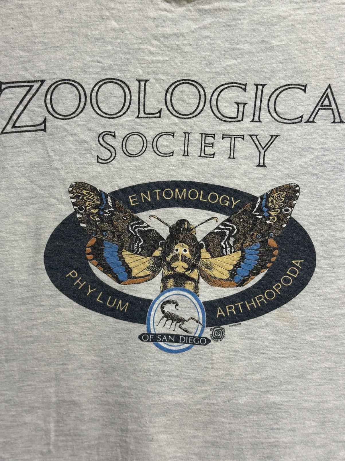 Hanes Vintage 90s Zoological Society Faded Tee Size US XL / EU 56 / 4 - 3 Thumbnail