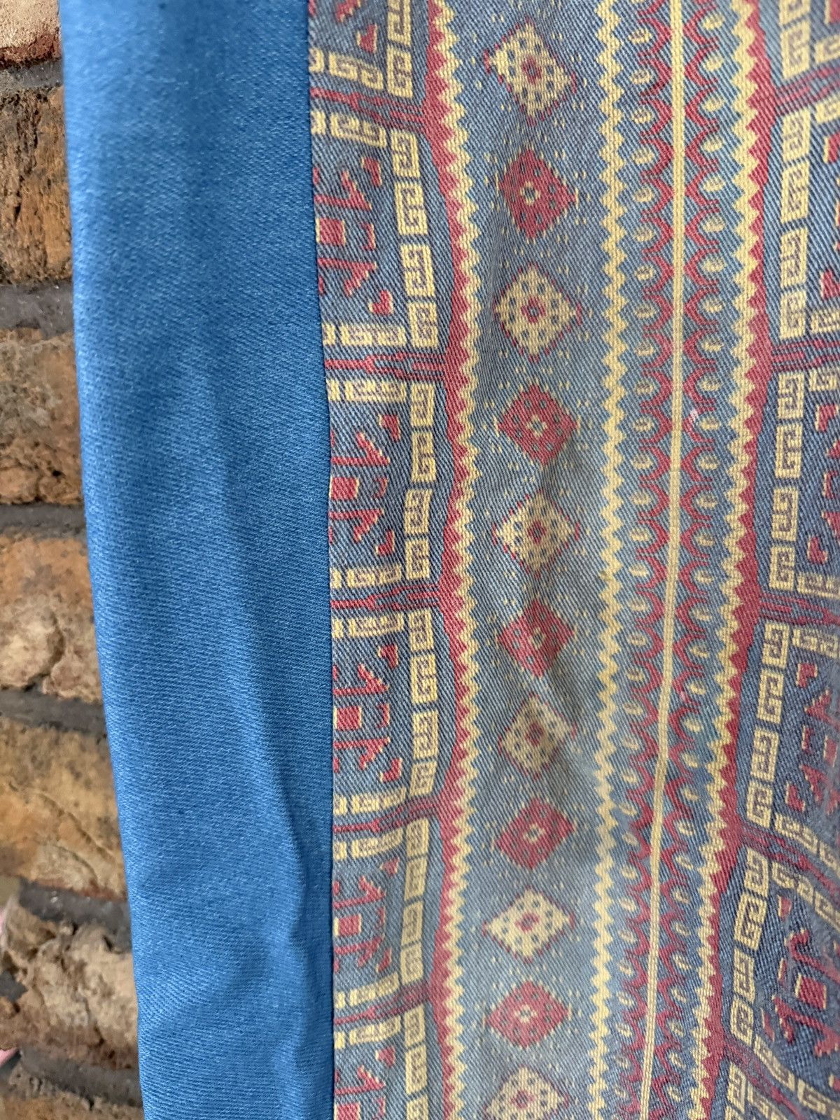 Other 🌵 Seafarer Intuit Aztec Print Colorblock Flare Pants Size 38" / US 16 / IT 52 - 4 Thumbnail