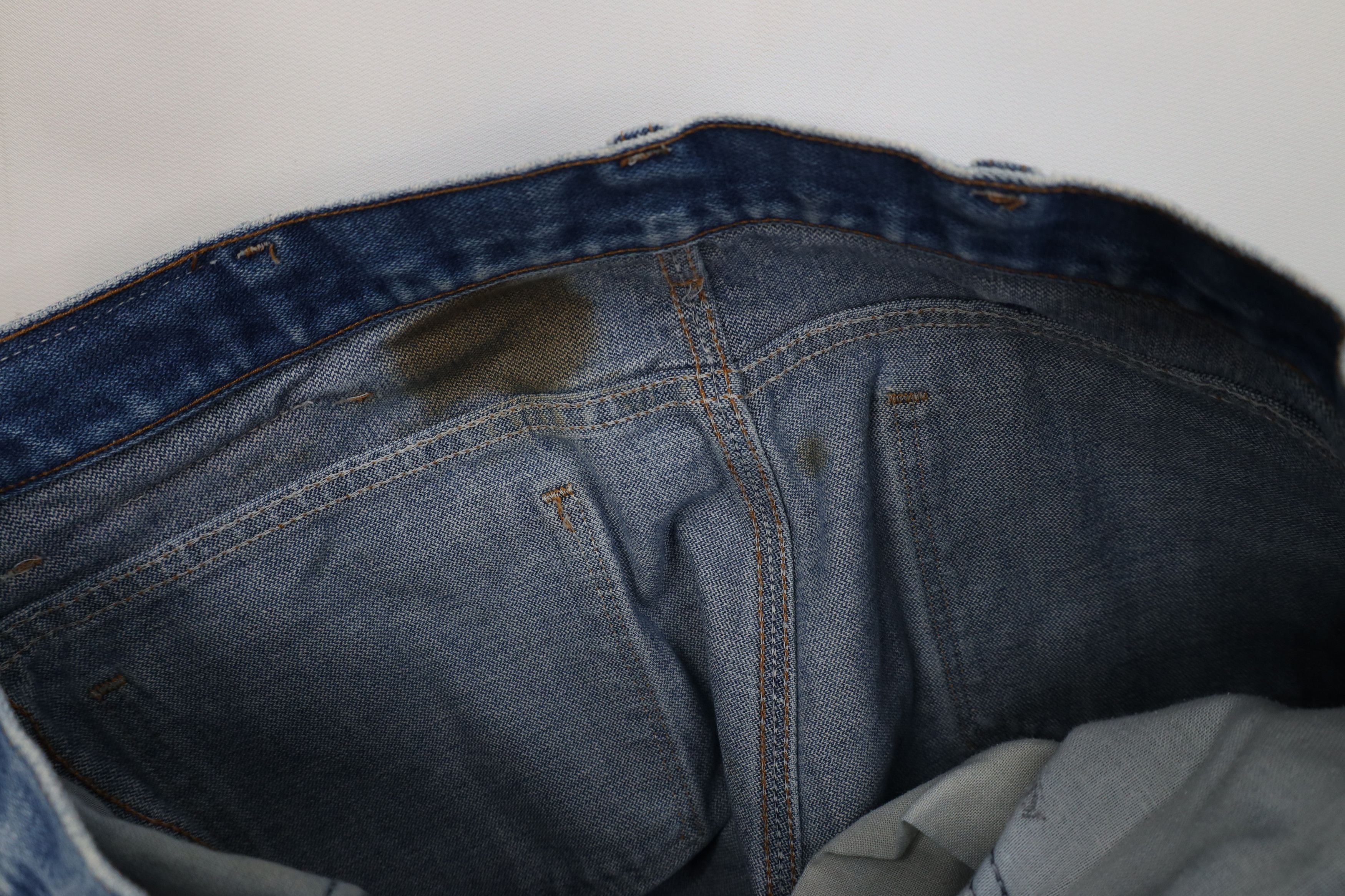 Vintage Vintage 70s Streetwear Flared Wide Leg Denim Jeans Blue USA Size US 32 / EU 48 - 10 Thumbnail