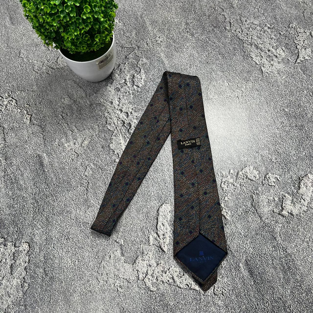 Lanvin Lanvin Paris Men's Floral Bron Tie 100% SILK Made in France Size ONE SIZE - 1 Thumbnail