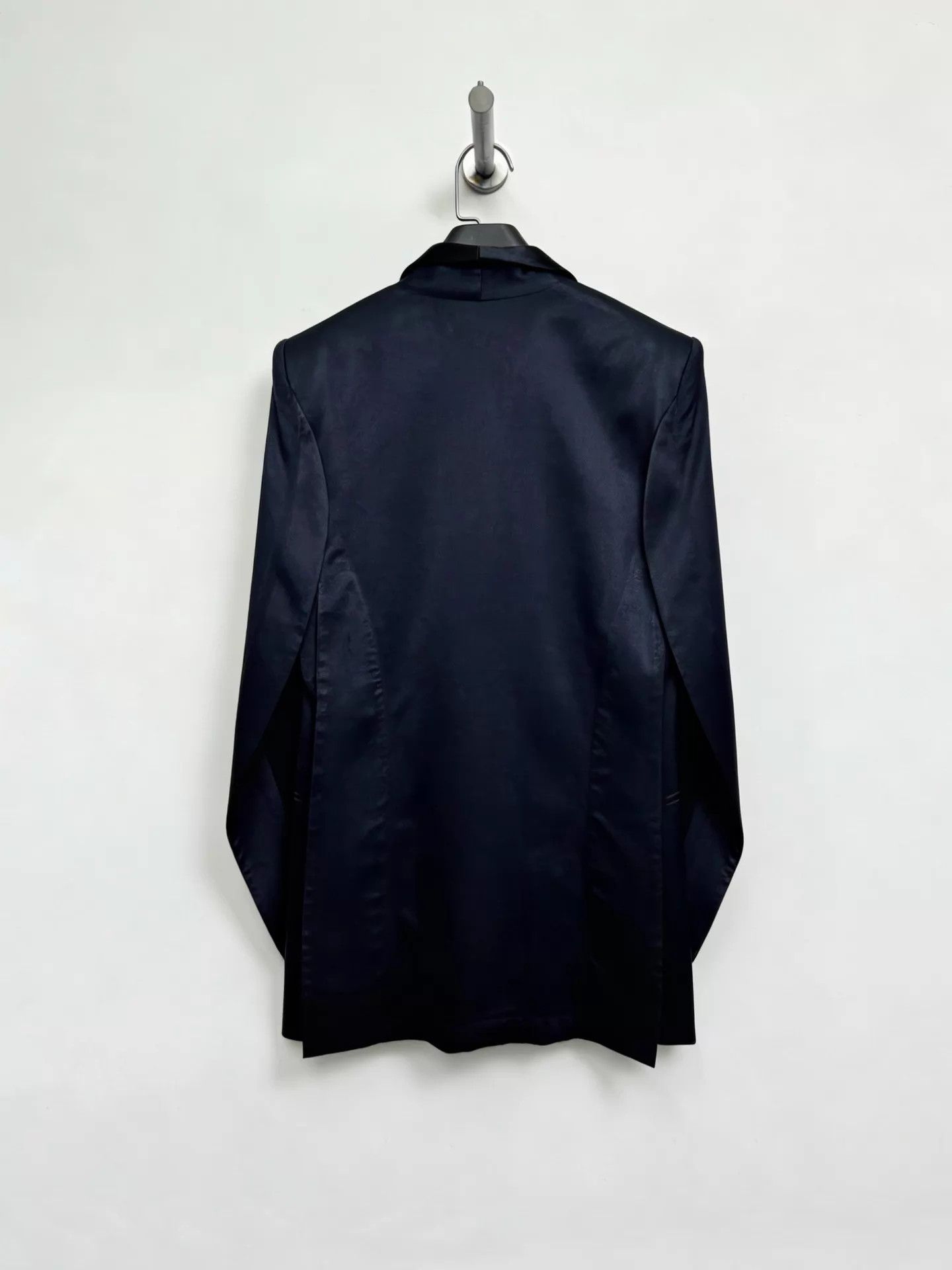 Maison Margiela MMM 11SS Satin Padded Shoulder Slit Cuffs Shawl Coat 40 Size S / US 4 / IT 40 - 3 Thumbnail