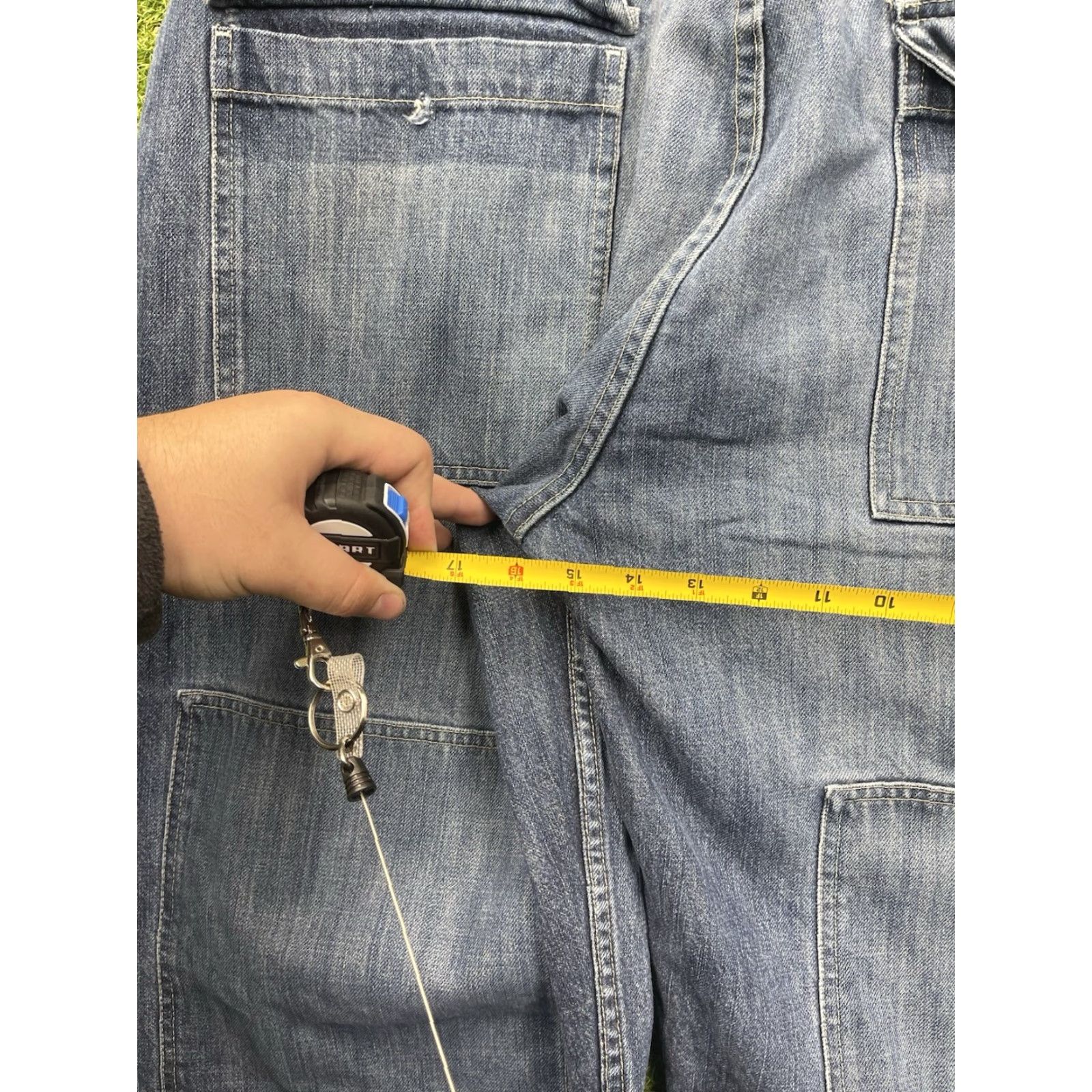 Sean John VINTAGE Sean John Jeans 42x34 Mens Wide-Leg Grunge 90s 5-Pocket Denim Blue Cotton Baggy Inseam 34 in Jeans Mens Size US 42 / EU 58 - 3 Thumbnail
