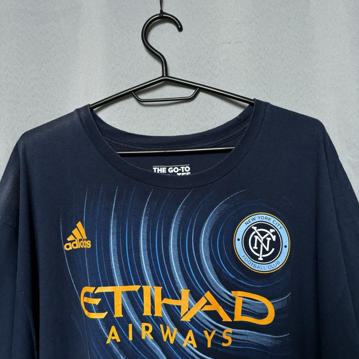Adidas Adidas Manchester City FC Pirlo 21 blue xxl cotton t-shirt Size US XXL / EU 58 / 5 - 5 Thumbnail