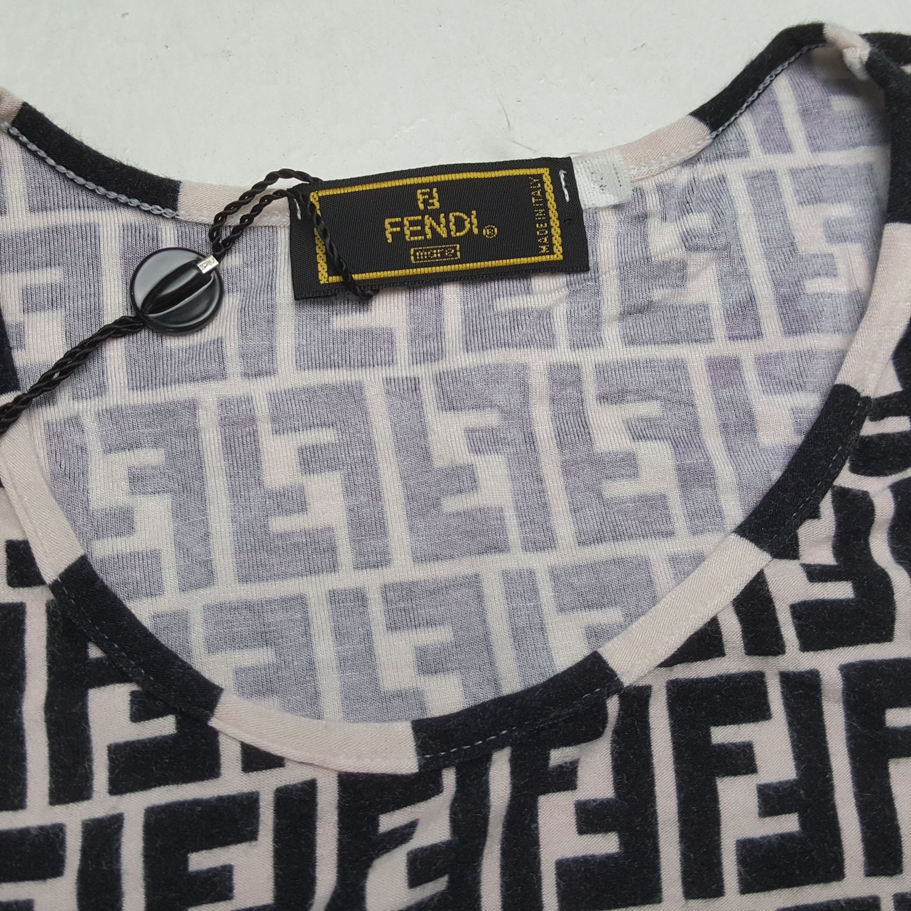 Fendi × Vintage FENDI Luxury Fashion Brand Designer Tshirt Size XXS / US 00 / IT 34 - 8 Thumbnail