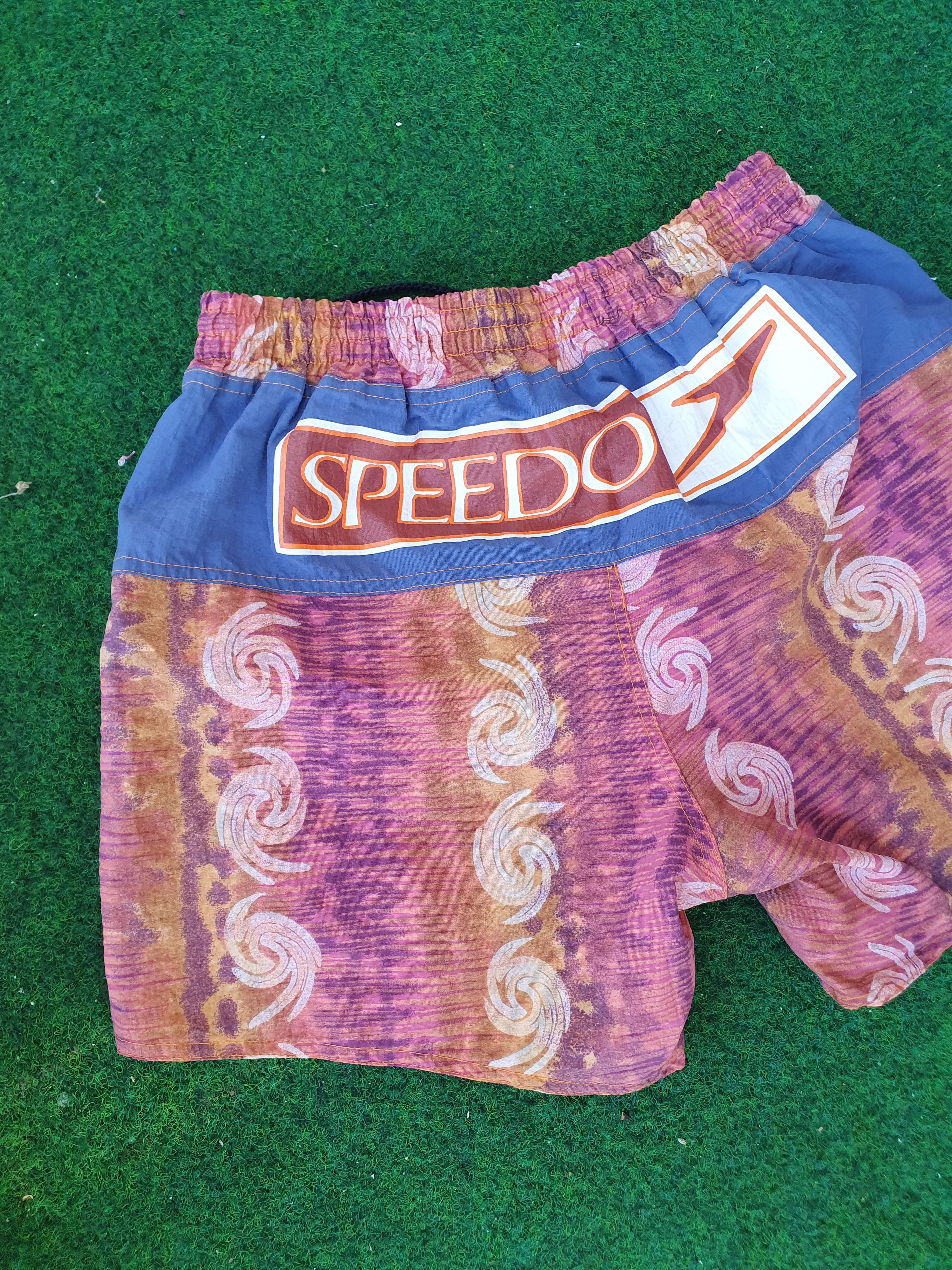 Speedo Speedo Spellout Vintage Swim Shorts Trunks Waist 33 cm Size US 30 / EU 46 - 1 Thumbnail