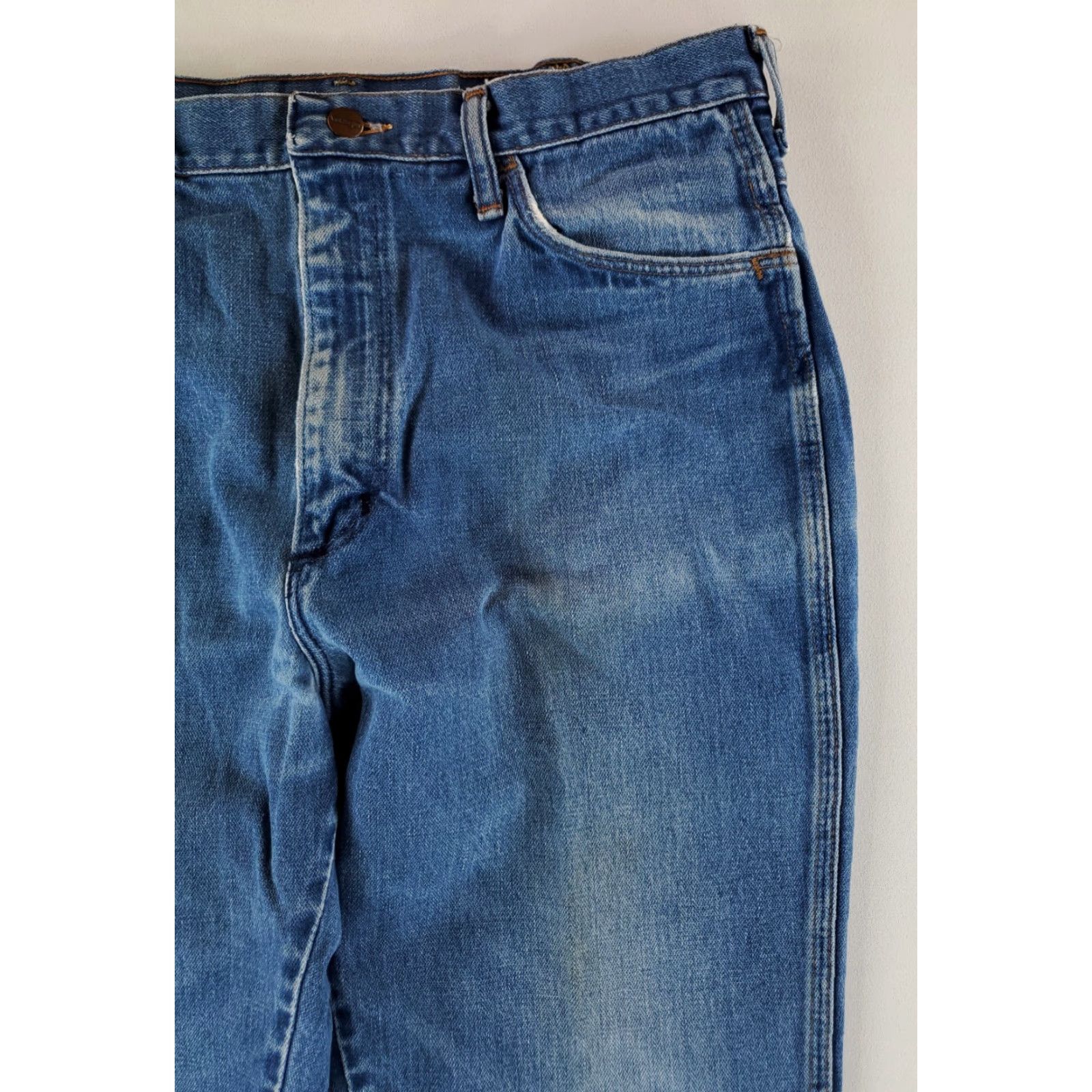Wrangler VINTAGE Wrangler Bootcut Jeans 70s 80s Blue Mens 36 Inseam 32 36x33 36x32 Actual 82611NV Size US 36 / EU 52 - 5 Thumbnail