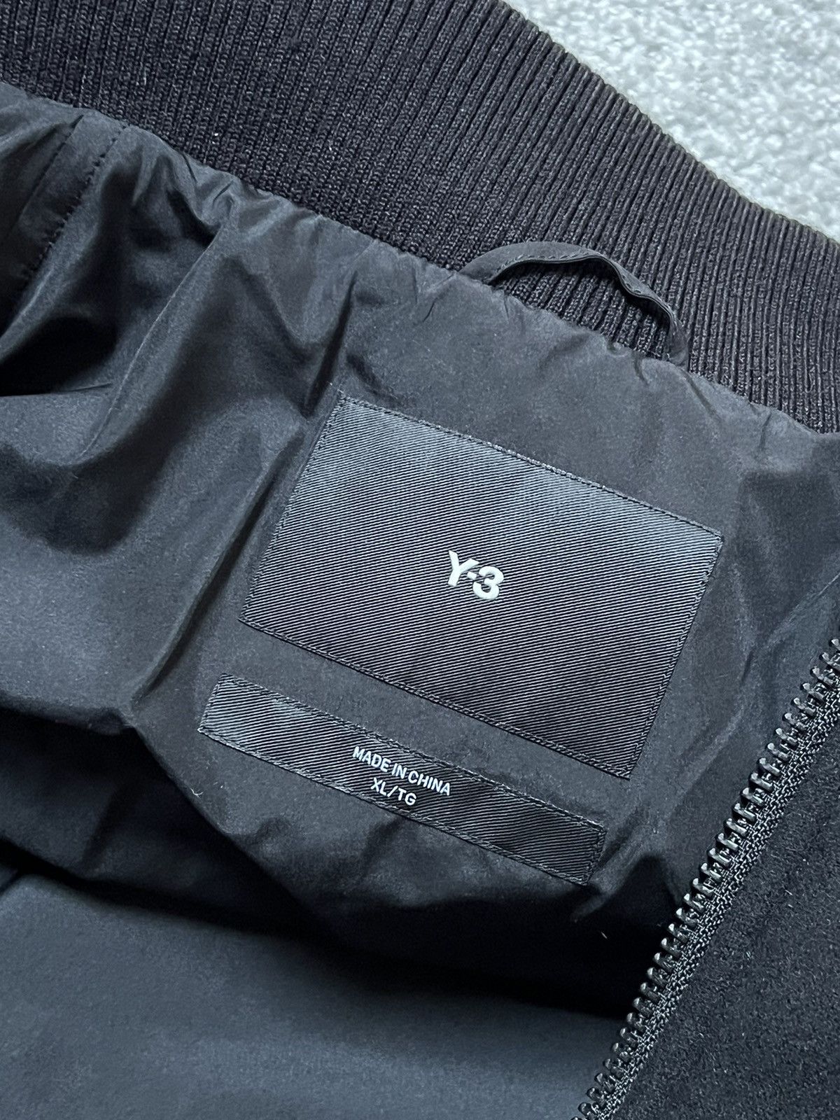 Y-3 Y-3 Club Vegan Leather Wool Bomber Jacket Size US XL / EU 56 / 4 - 8 Thumbnail