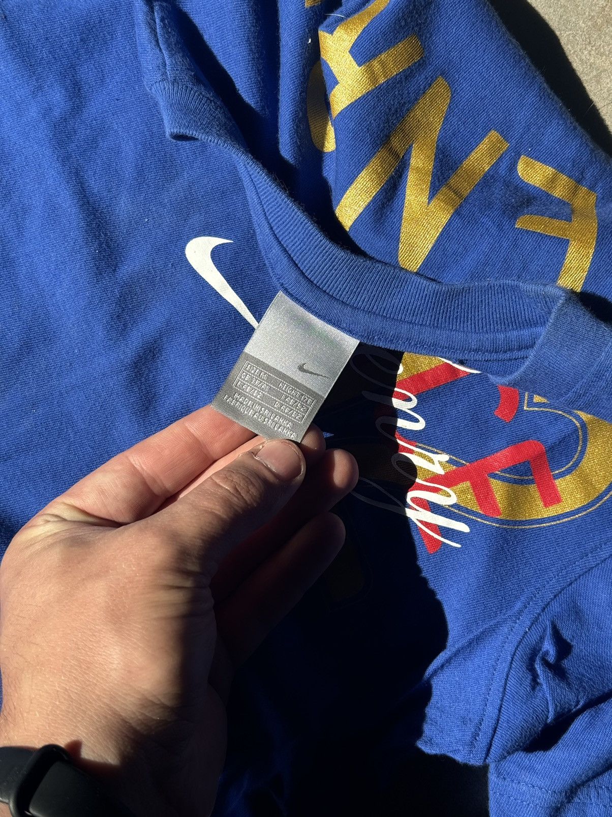 Nike × Vintage Y2K Nike France #12 Henry Blue Soccer Tee Vintage Size US M / EU 48-50 / 2 - 7 Thumbnail