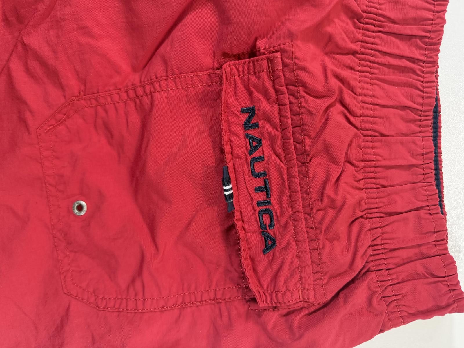 Nautica Nautica Red Swim Shorts with Side Stripe M Size US 34 / EU 50 - 11 Thumbnail