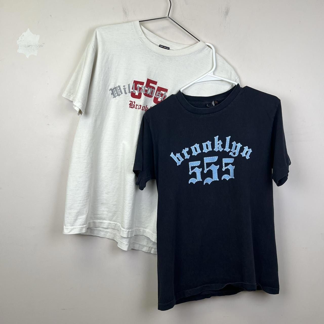 Designer Triple Five NYC Brooklyn T-Shirt Duo Vintage Size US M / EU 48-50 / 2 - 1 Thumbnail
