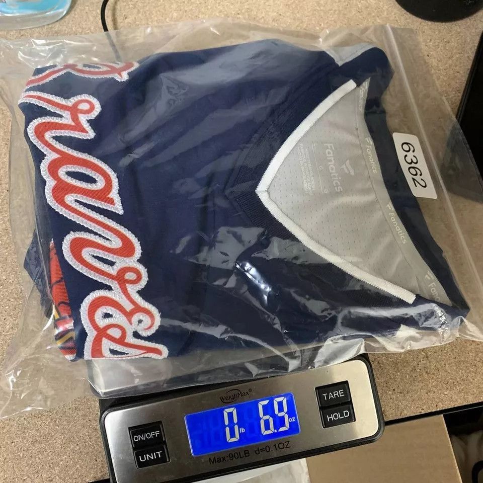 Other Atlanta Braves Shirt Men L Blue Fanatics Short Sleeve V Neck Size US L / EU 52-54 / 3 - 7 Thumbnail