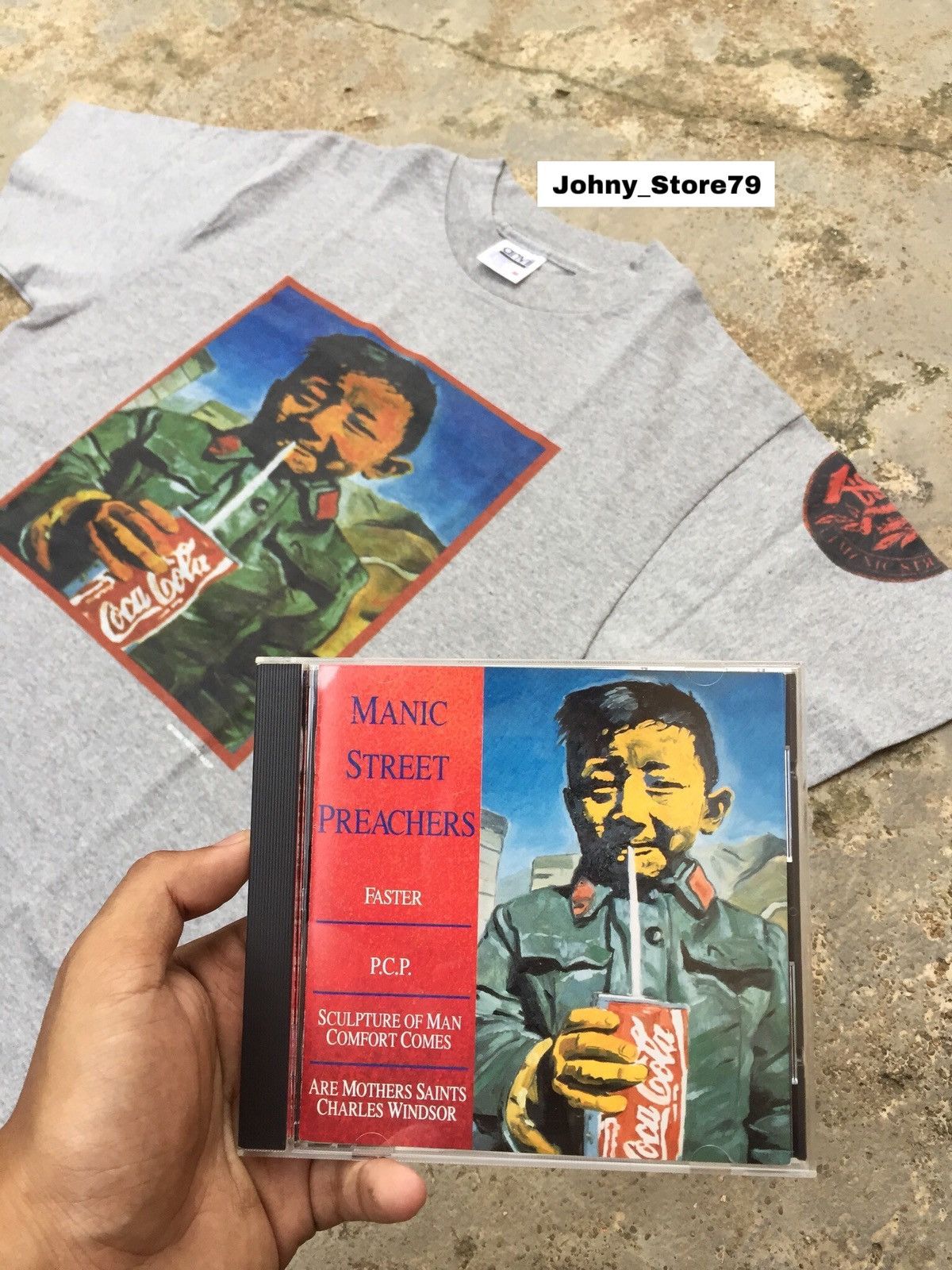 Band Tees × Vintage Vintage RARE OG 1994 Manic Street Preachers FASTER/PCP USA Size US M / EU 48-50 / 2 - 2 Thumbnail