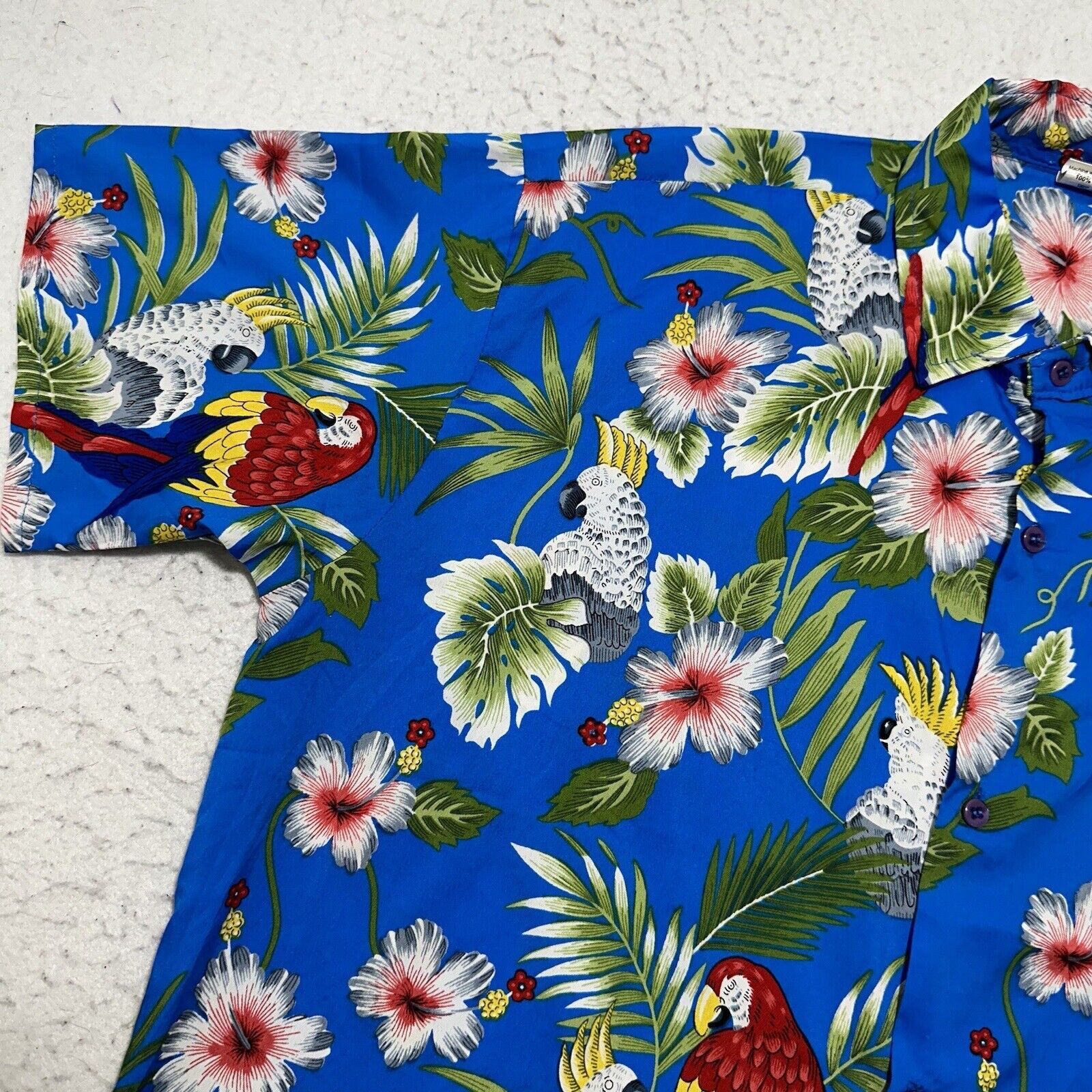 Other Double Decker Large Hawaiian Button Up Shirt Cockatoo Birds Size US L / EU 52-54 / 3 - 6 Thumbnail