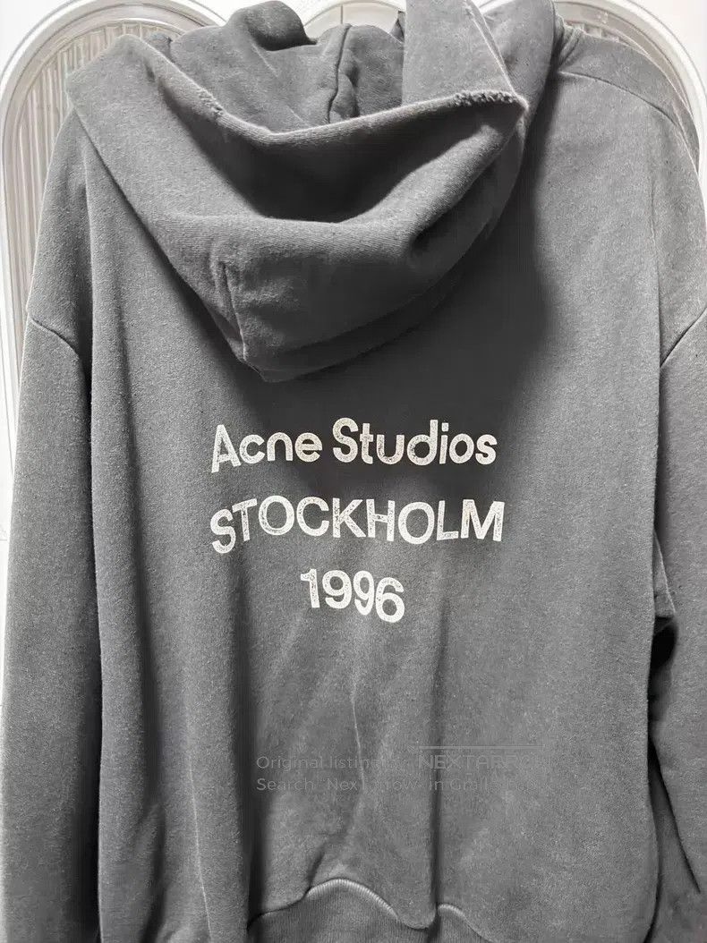 Acne Studios Acne Studios 1996 Series Solid Color Letter Hoodie, Black Size US S / EU 44-46 / 1 - 1 Thumbnail